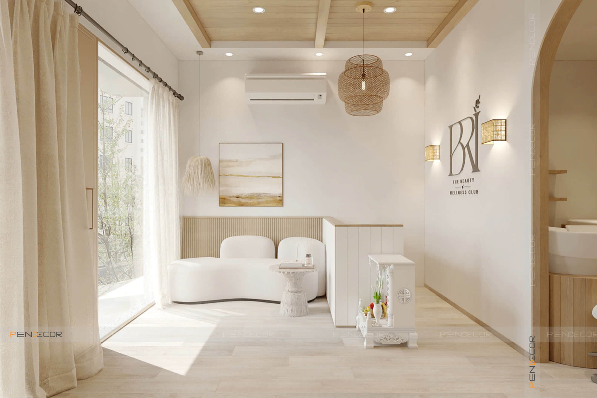 mô hình spa mini đẹp Pendecor