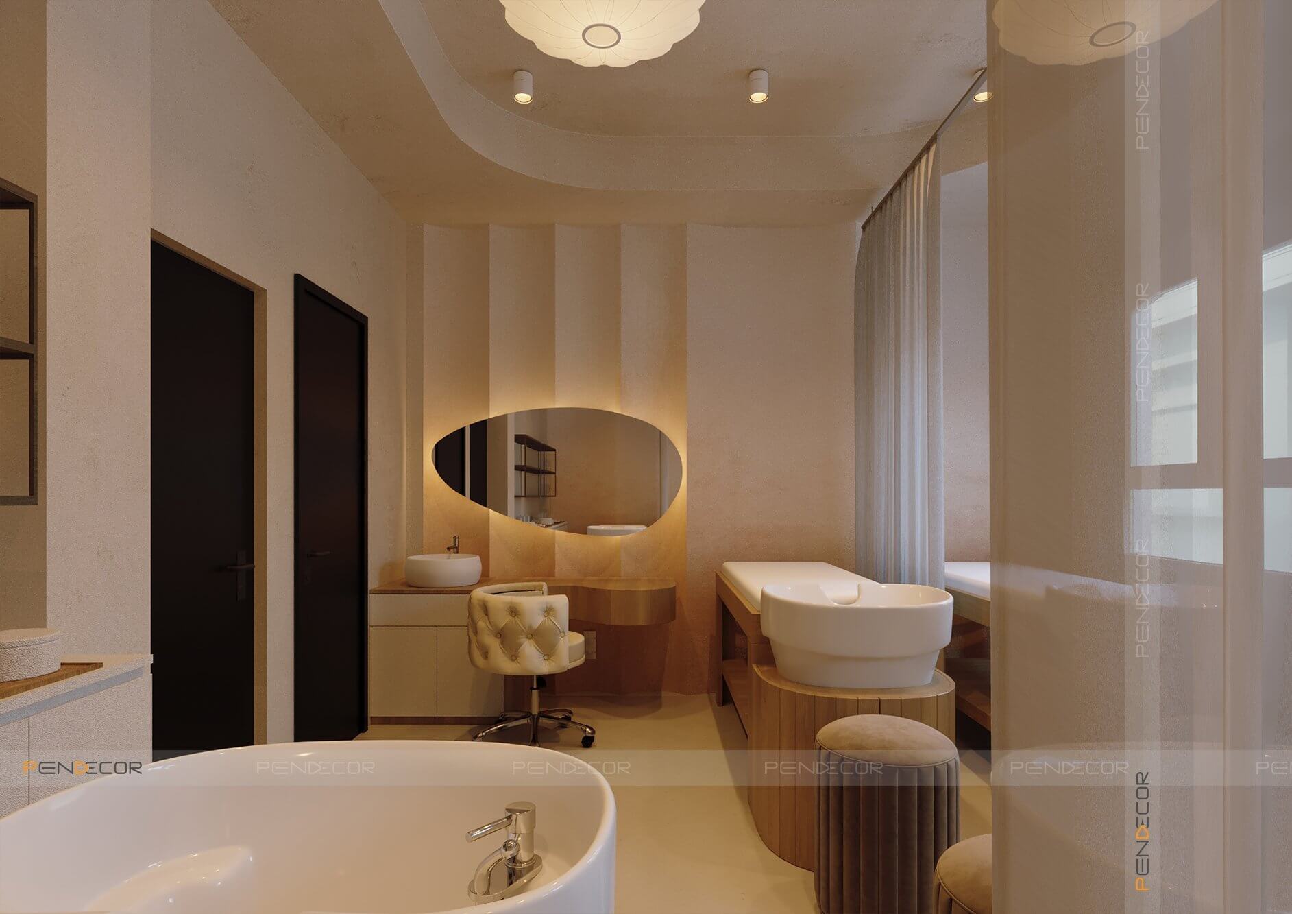 thiết kế phòng spa Pendecor