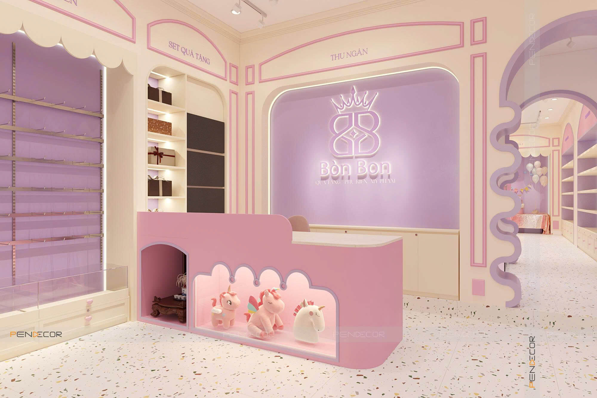 Thiết Kế Shop Phụ Kiện Bòn Bon Shop