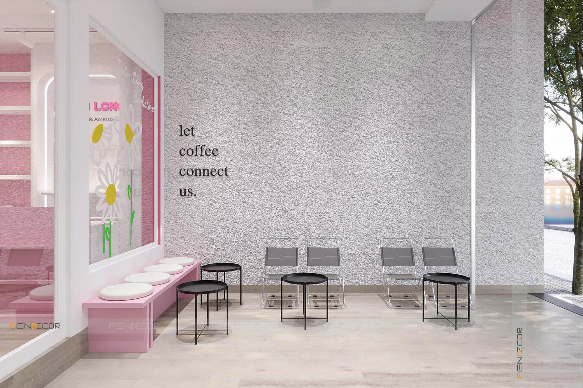 Thiết Kế Nhà Sách Trần Long