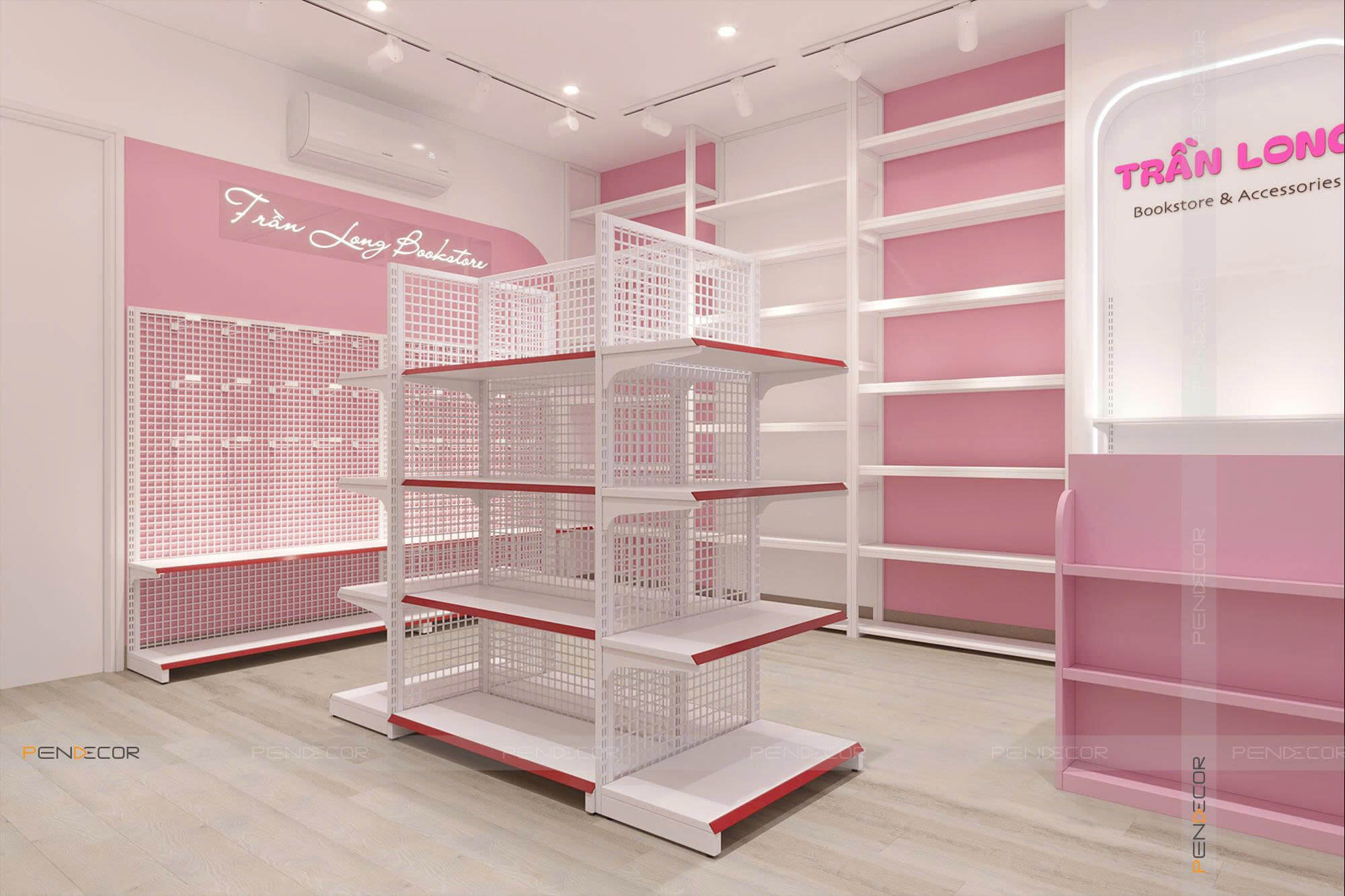 Thiết Kế Nhà Sách Trần Long