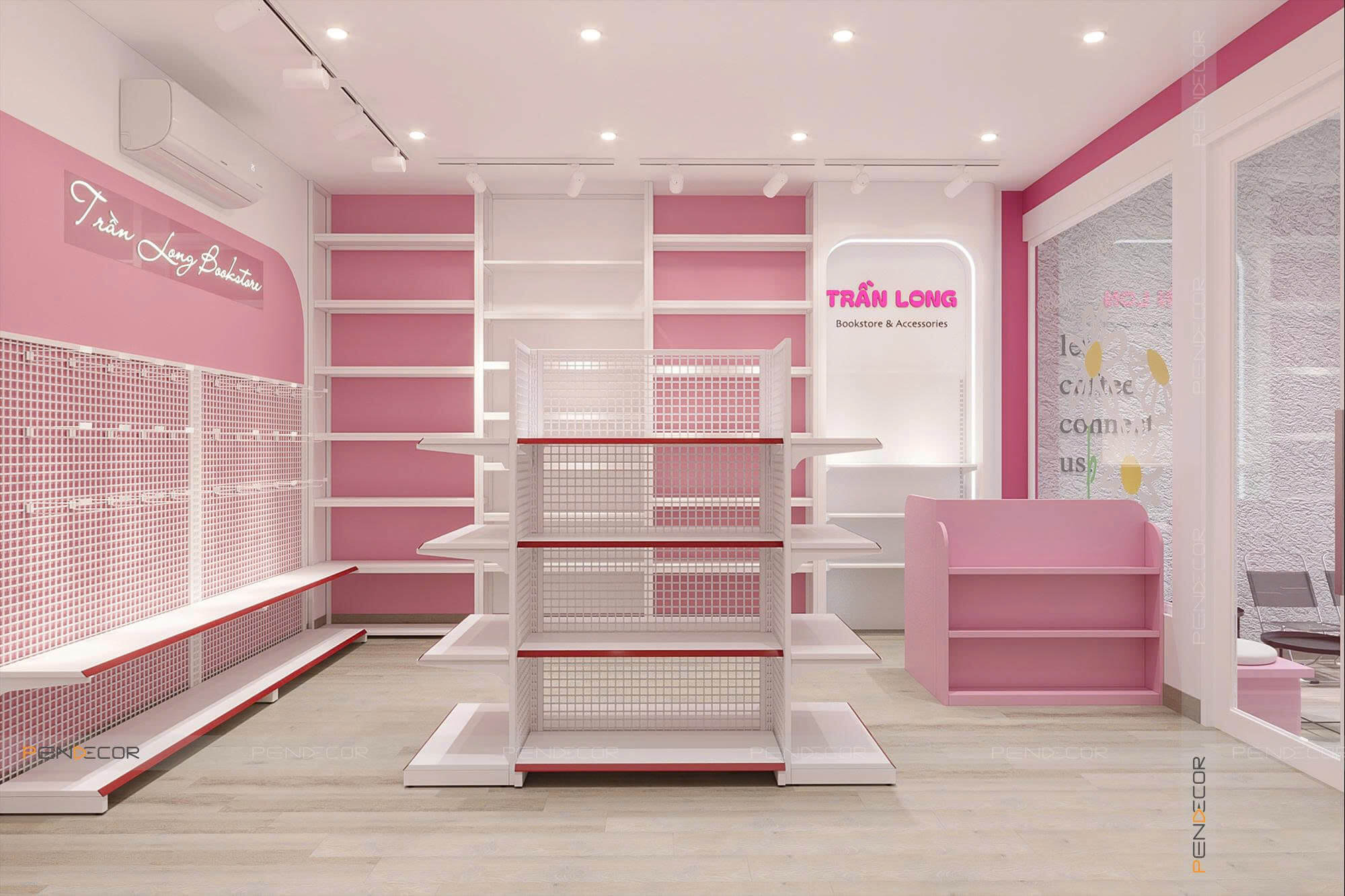 Thiết Kế Nhà Sách Trần Long