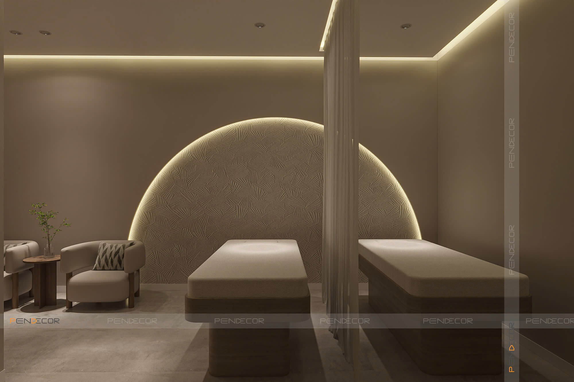 thiết kế spa mini tại nhà