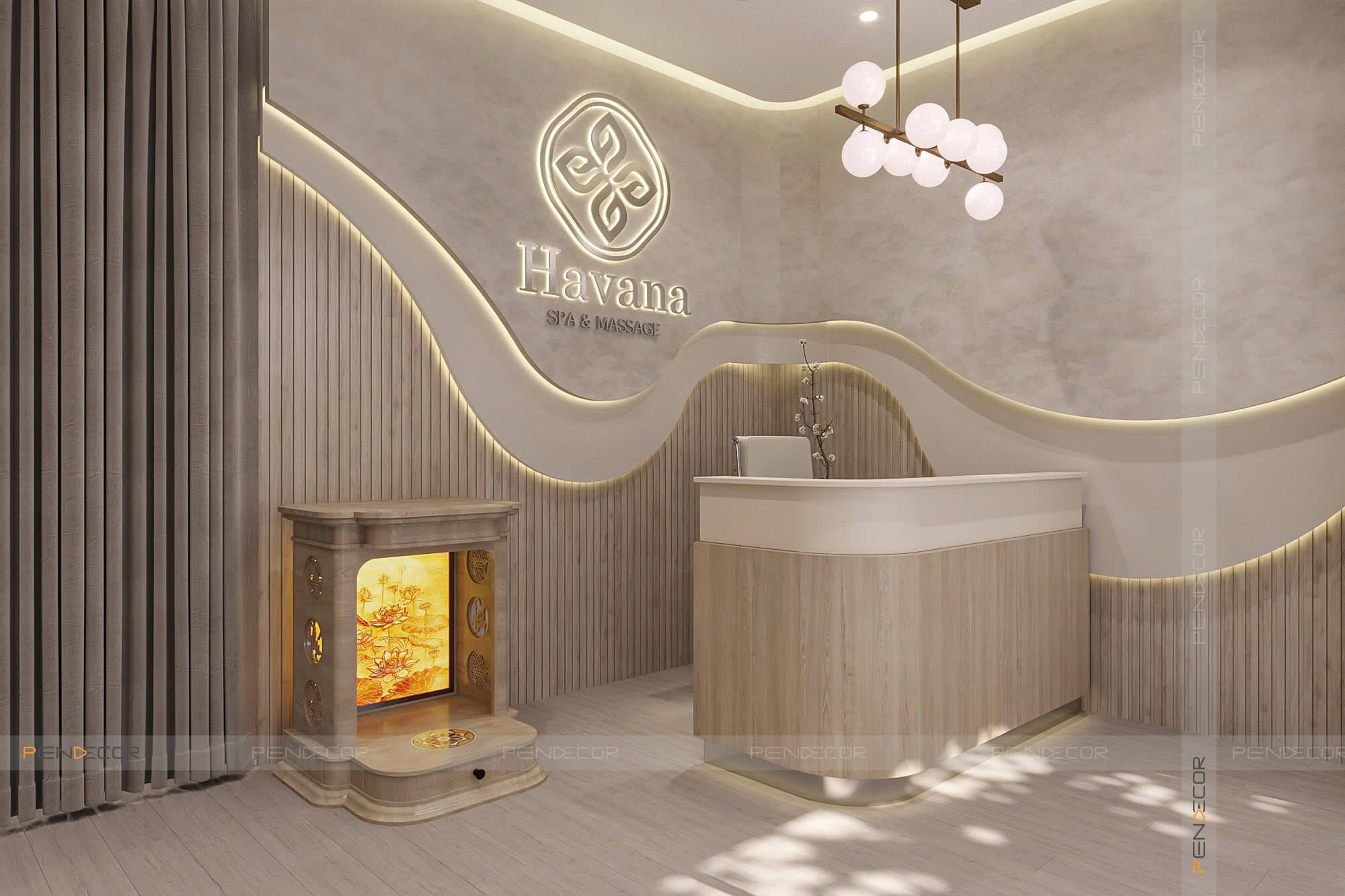 thiết kế spa mini tại nhà