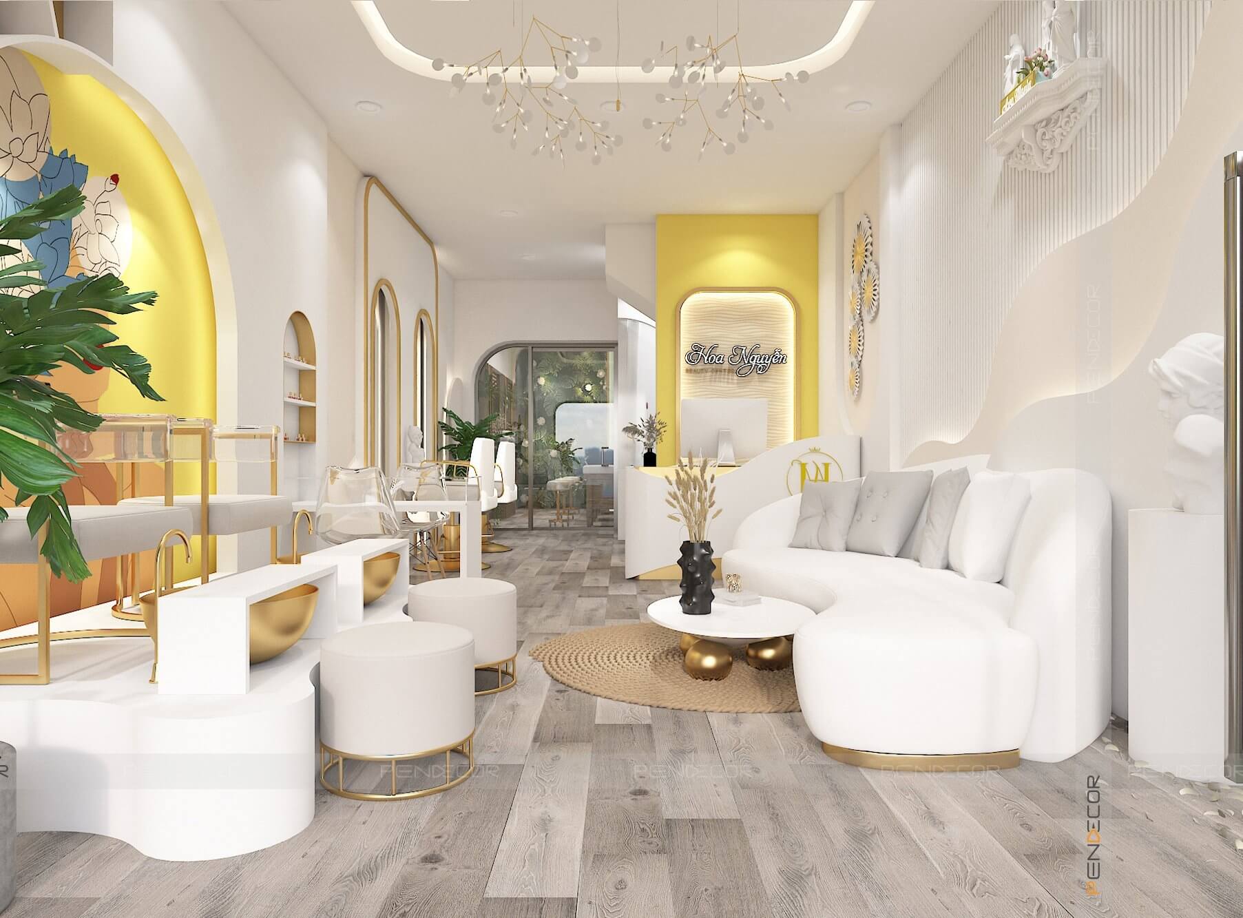 setup spa nhỏ Pendecor