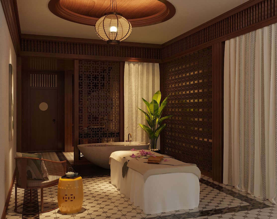 thiết kế spa mini tại nhà