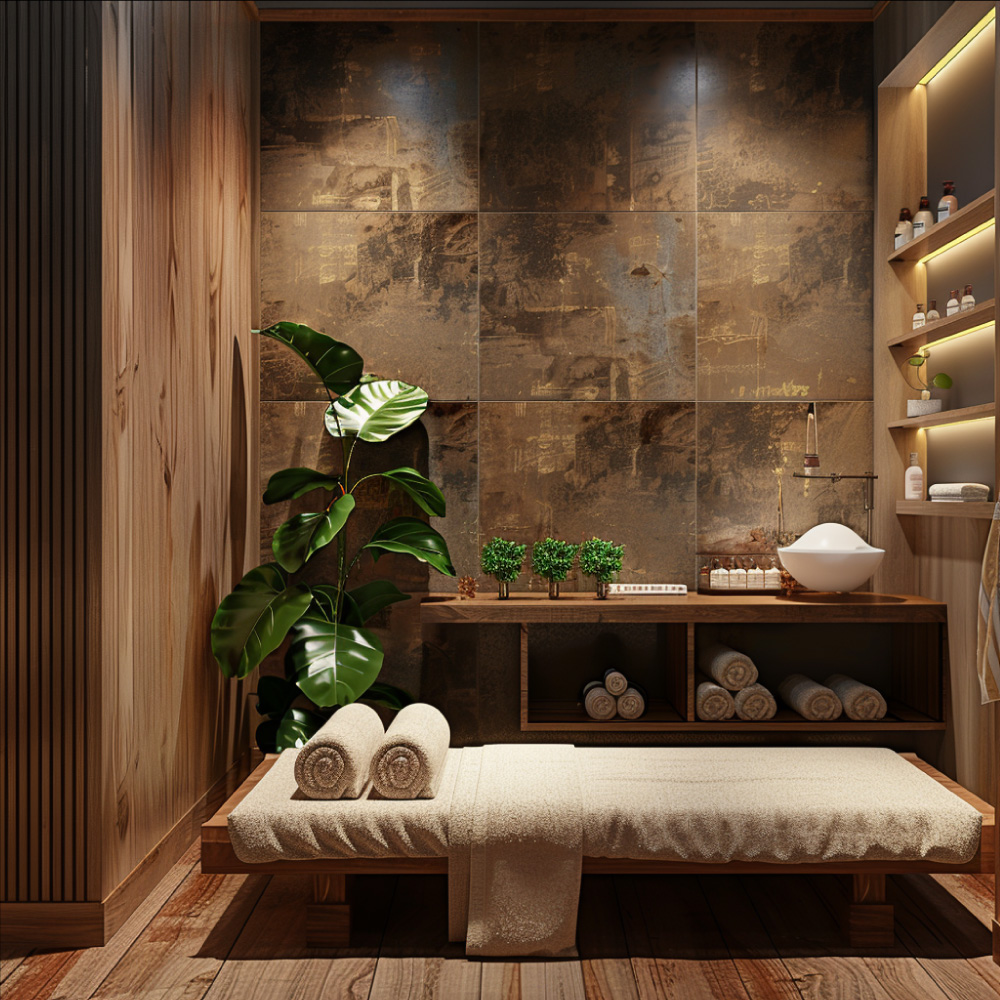 thiết kế spa phong cách mộc Pendecor