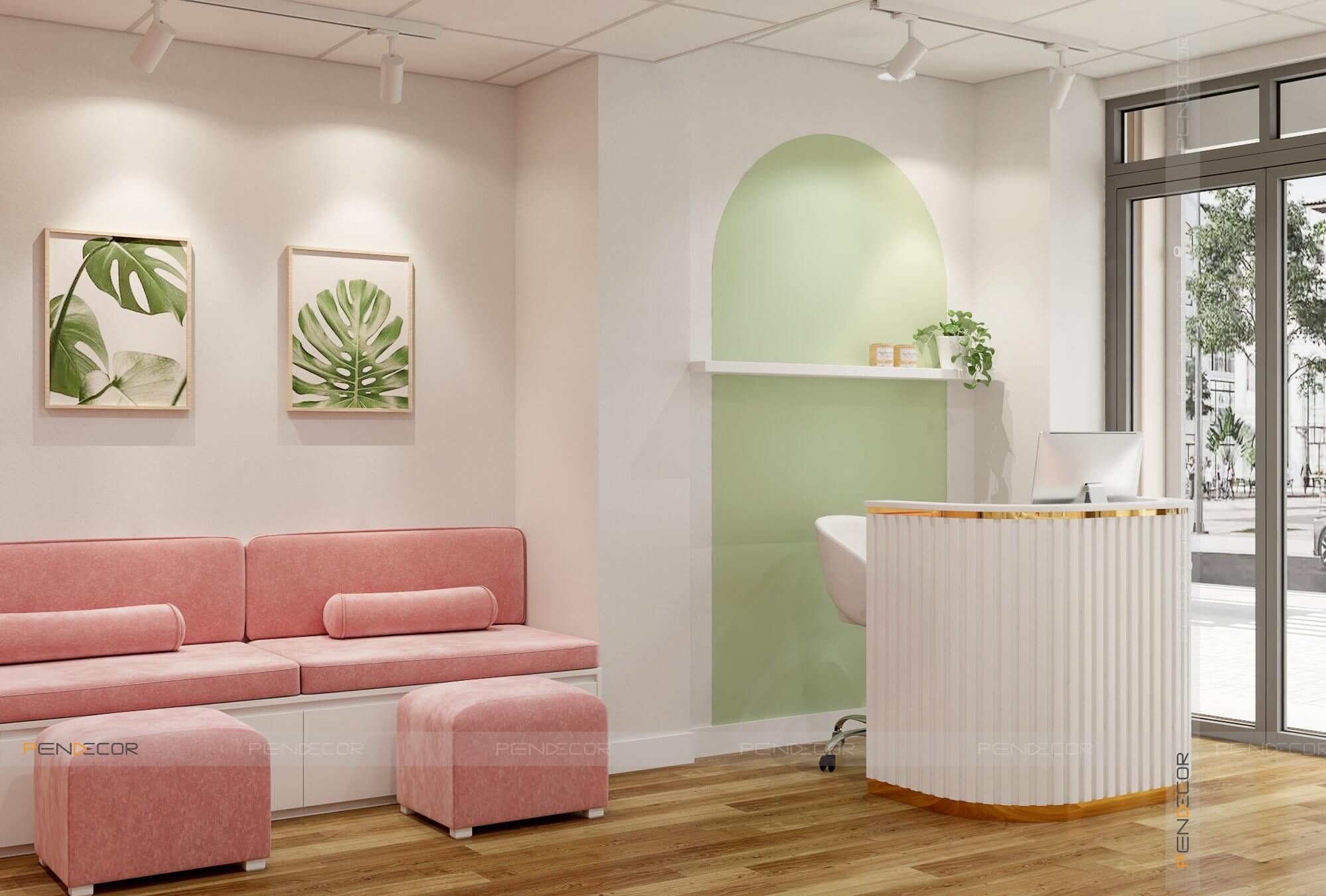 thiết kế tiệm phun xăm Pendecor