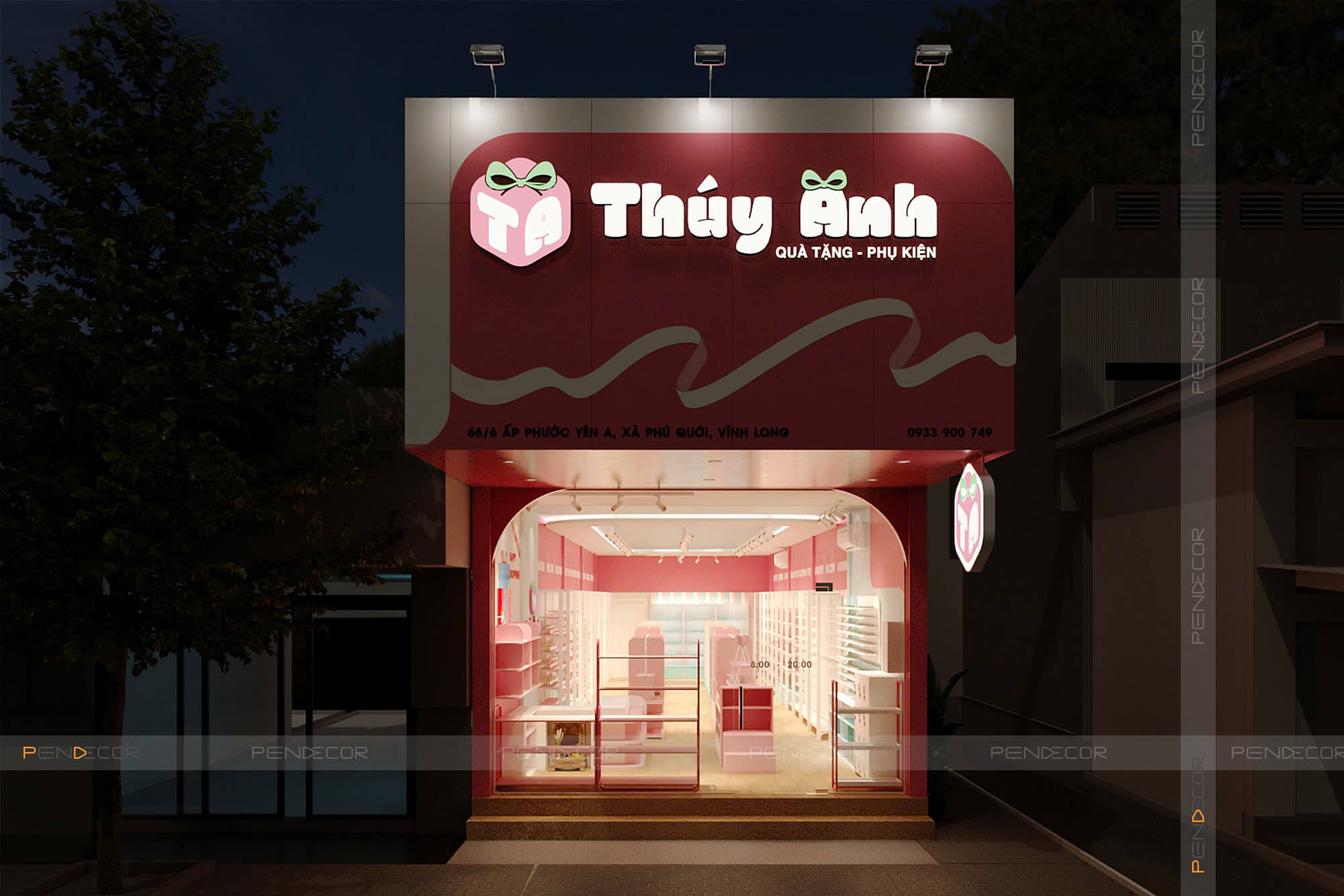 Thiết Kế Shop Phụ Kiện Thuý Anh