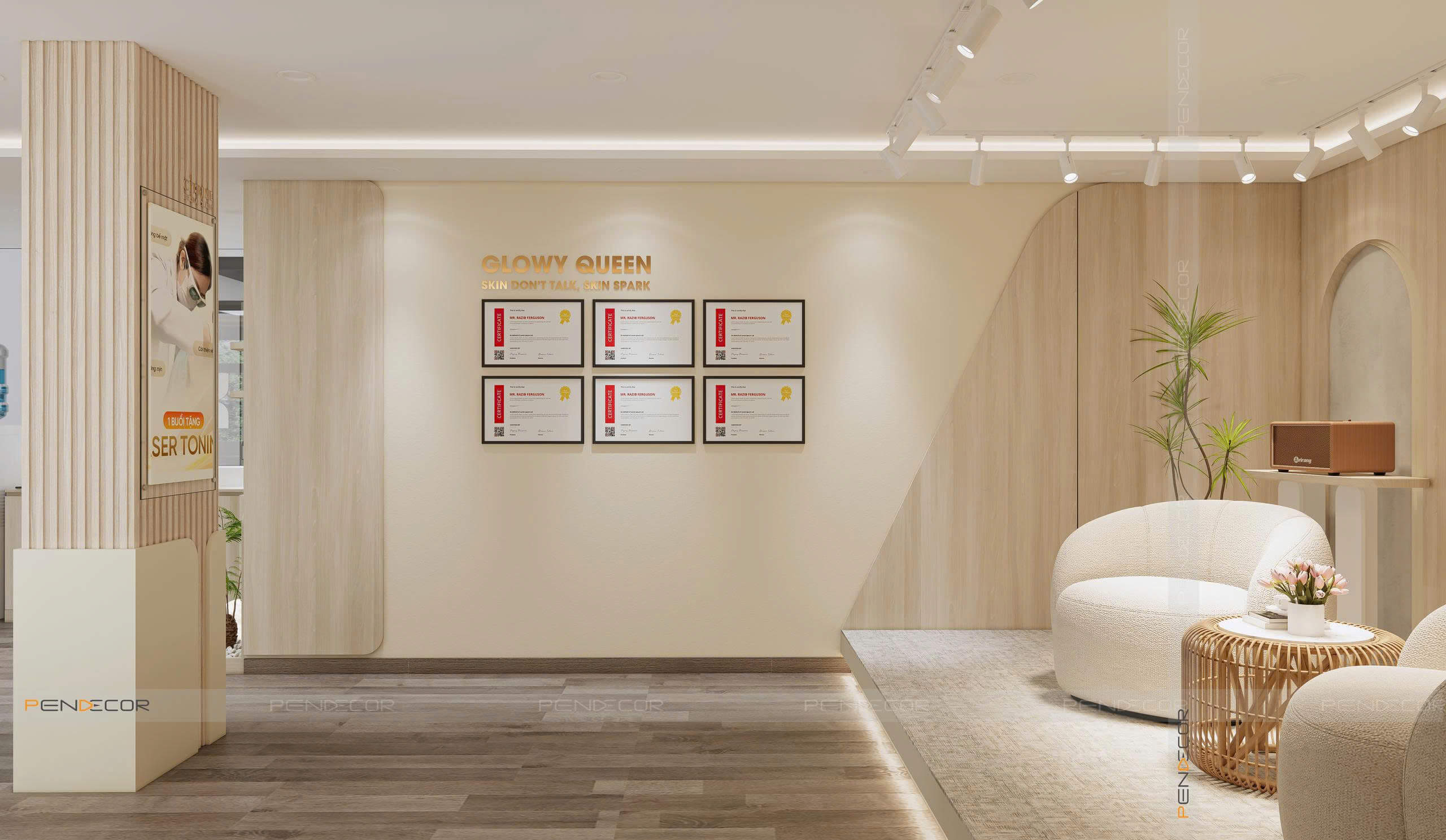 Thiết Kế Văn Phòng Spa Citrin Derma Clinic