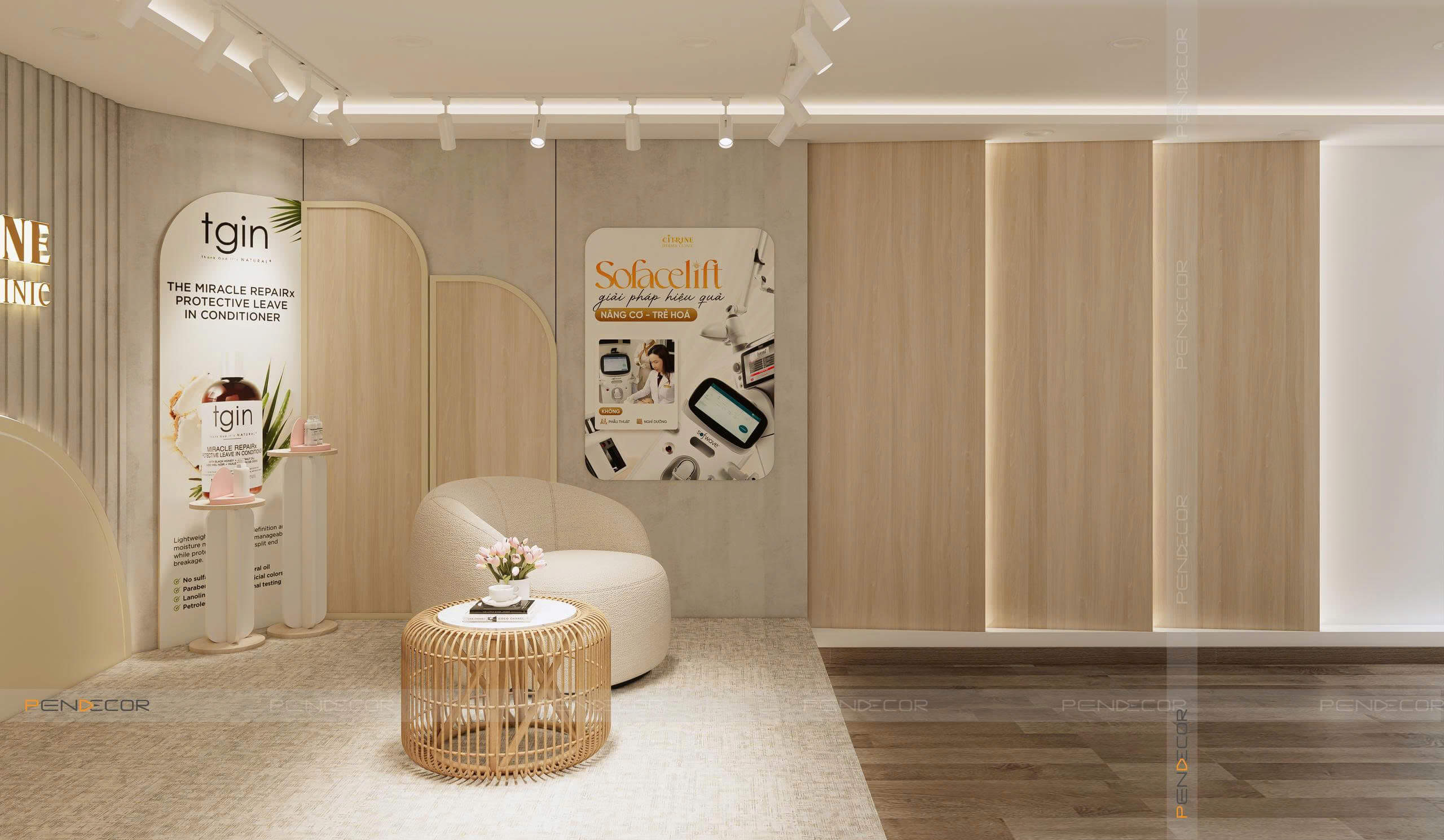 Thiết Kế Văn Phòng Spa Citrin Derma Clinic