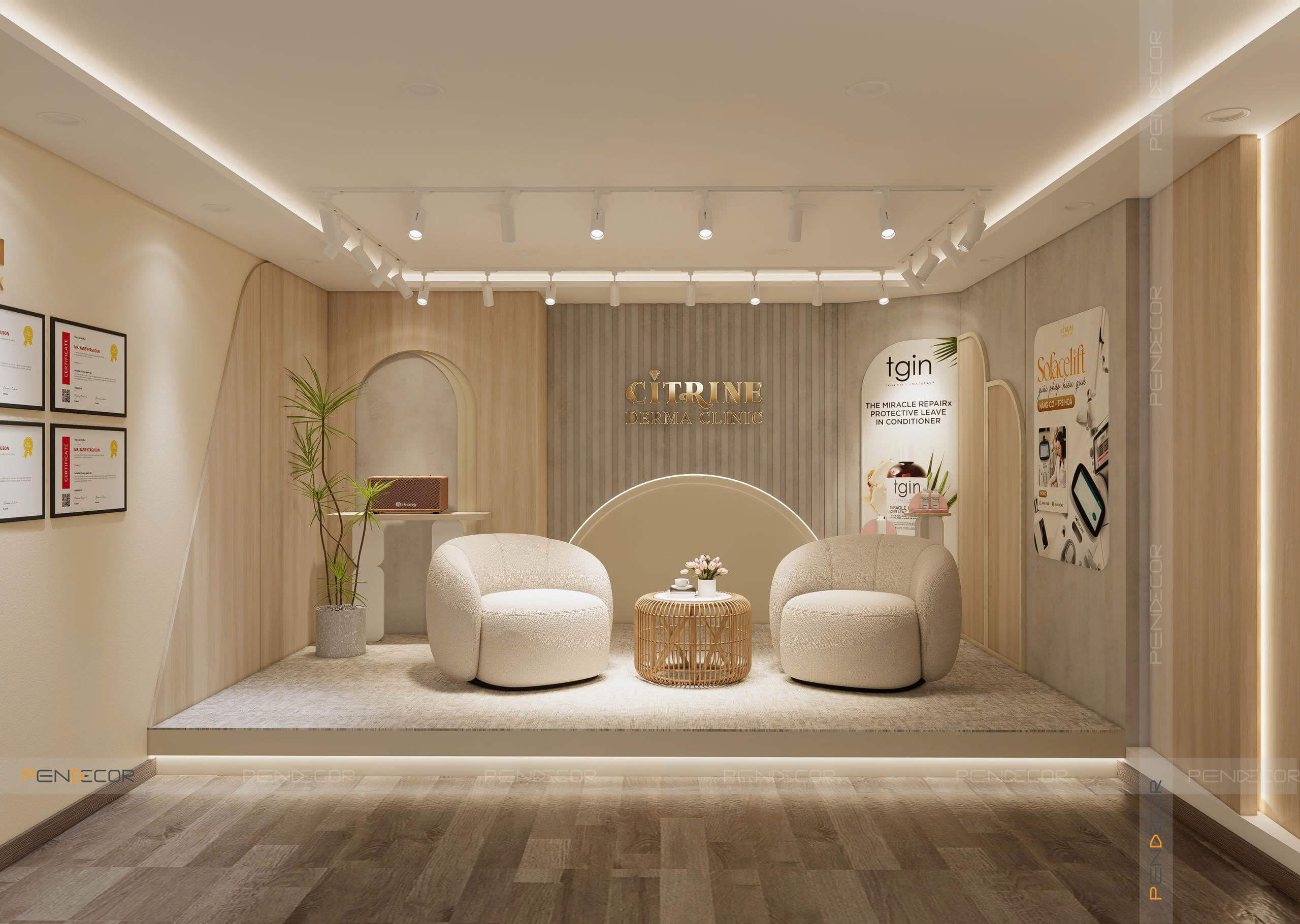 Thiết Kế Văn Phòng Spa Citrin Derma Clinic
