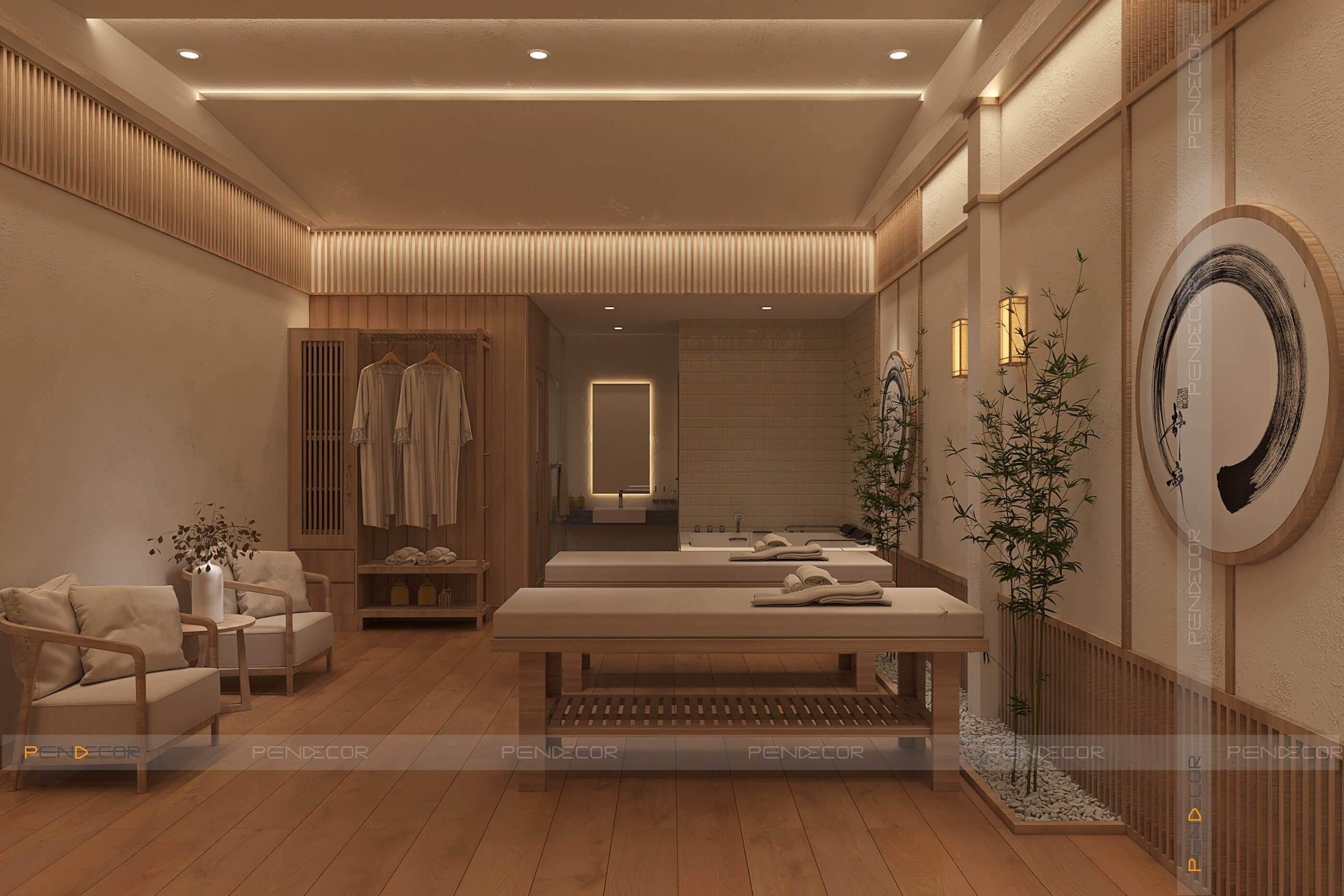 mẫu spa Pendecor