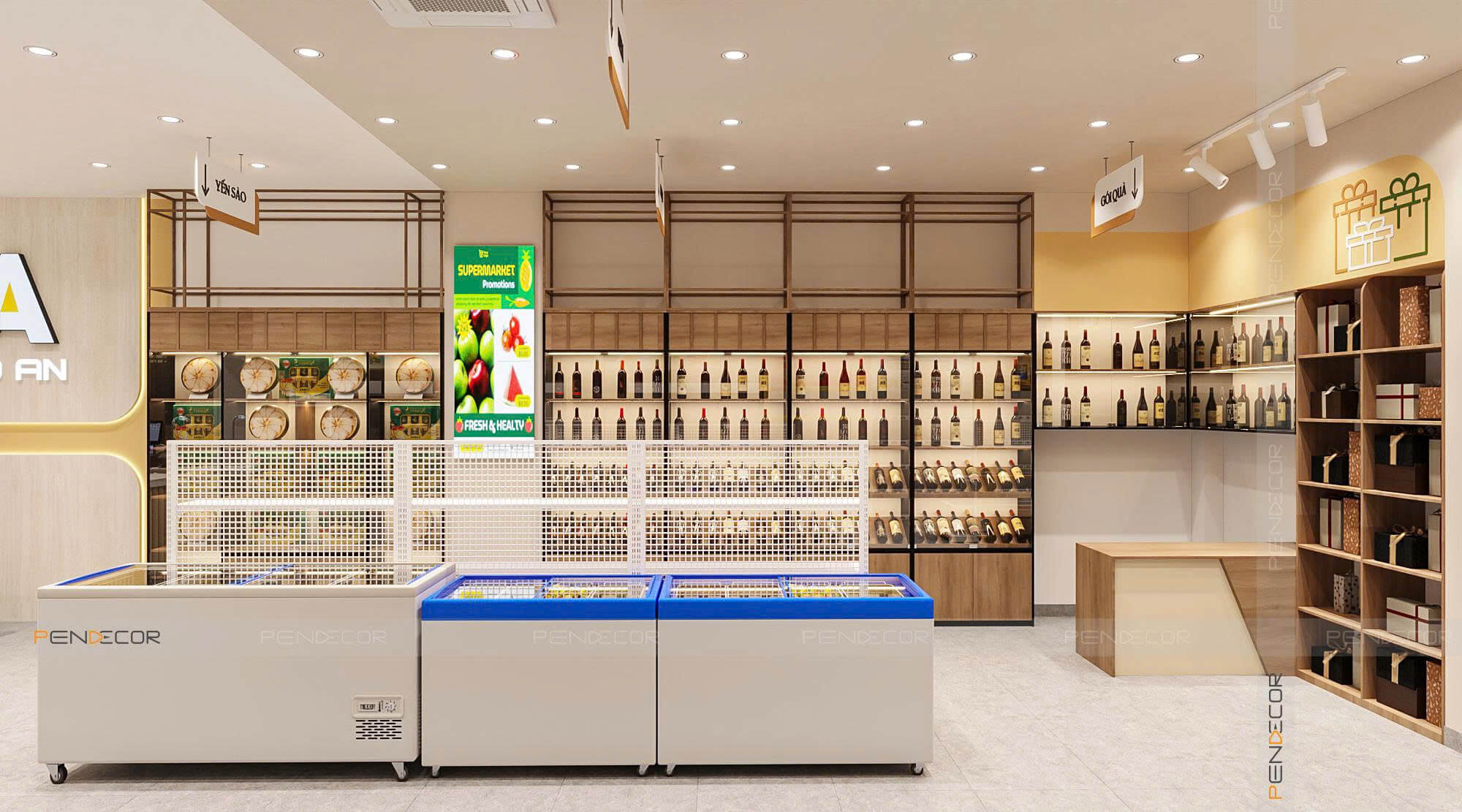 Thiết Kế Siêu Thị Mini Bảo An Mini Mart