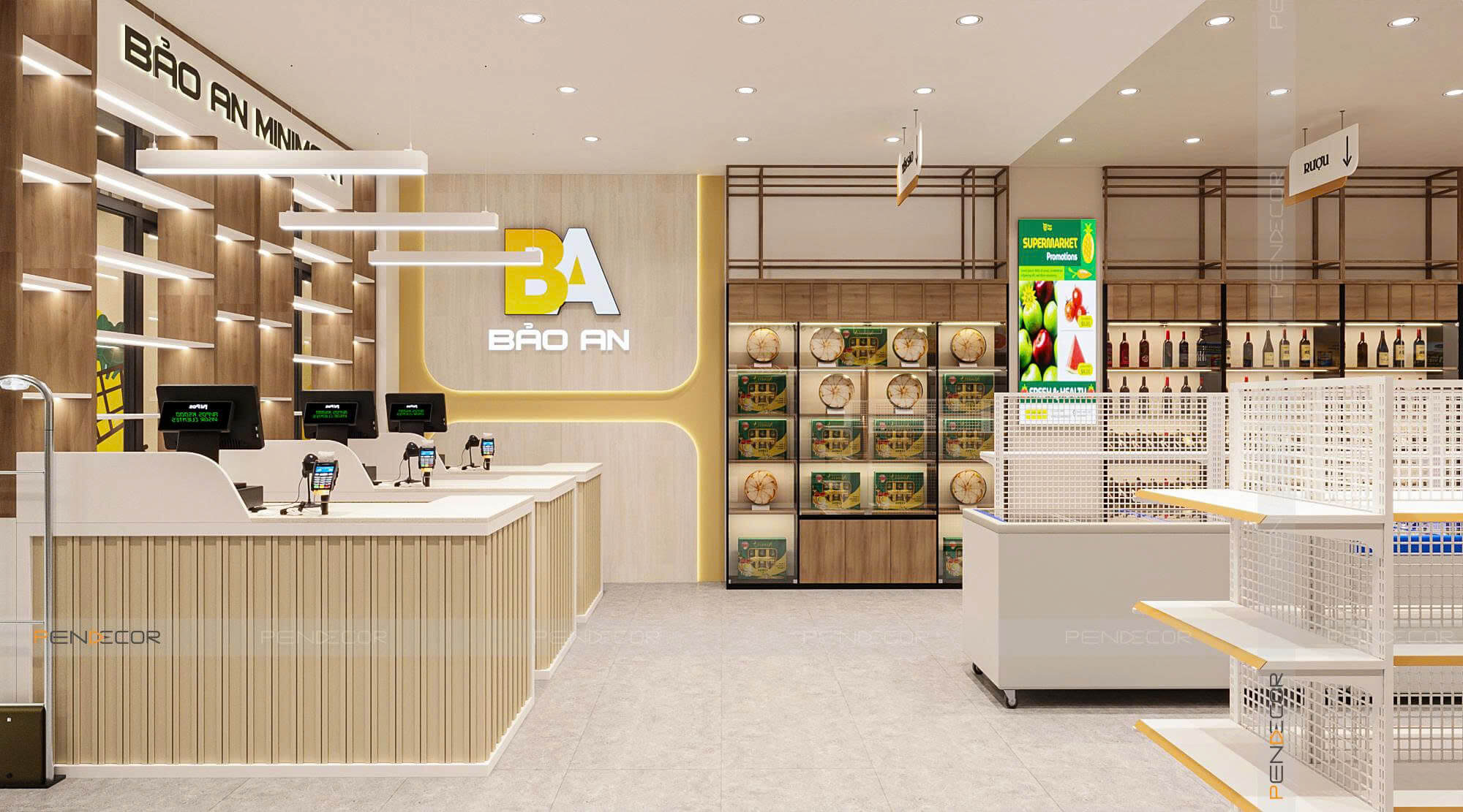 Thiết Kế Siêu Thị Mini Bảo An Mini Mart