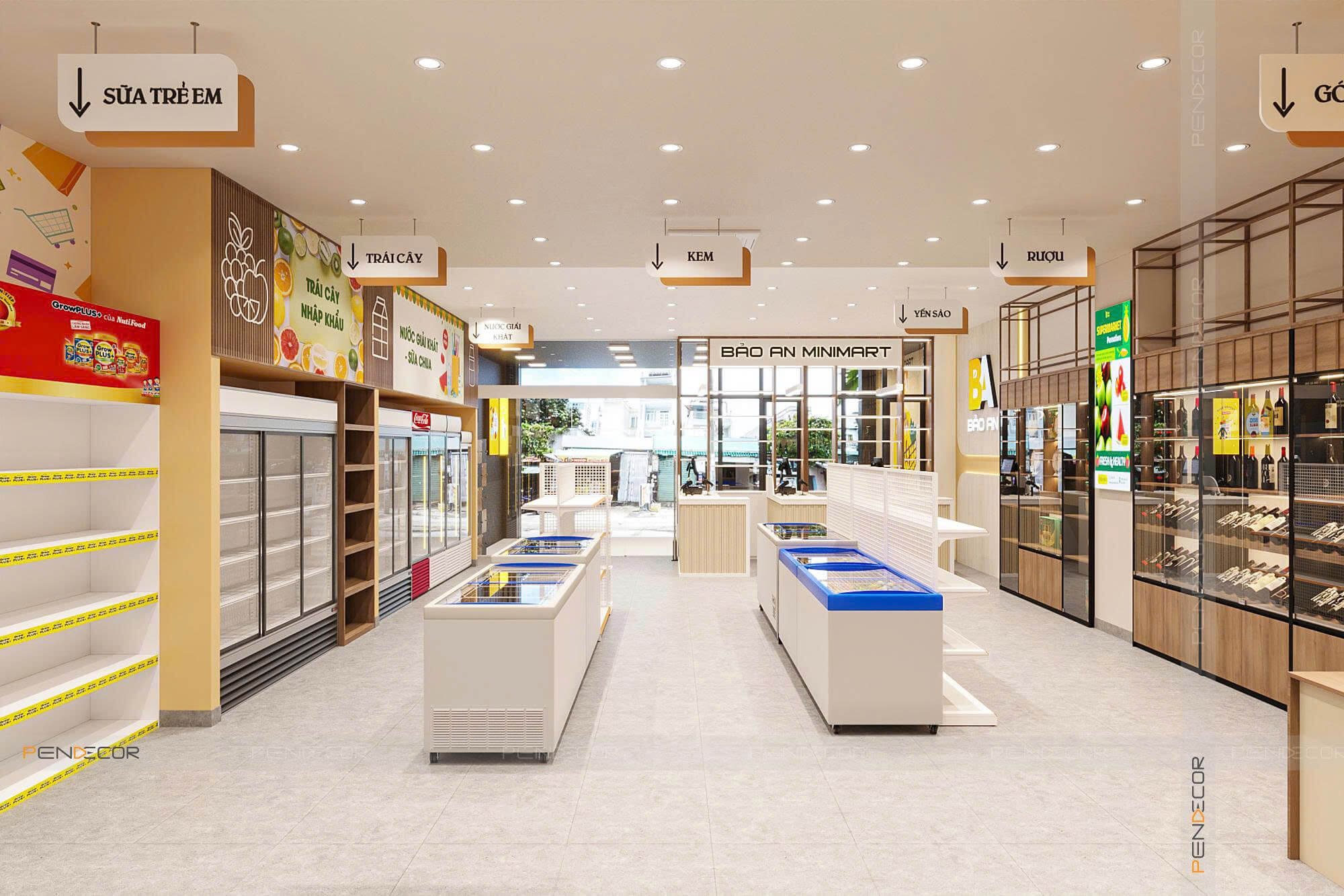 Thiết Kế Siêu Thị Mini Bảo An Mini Mart