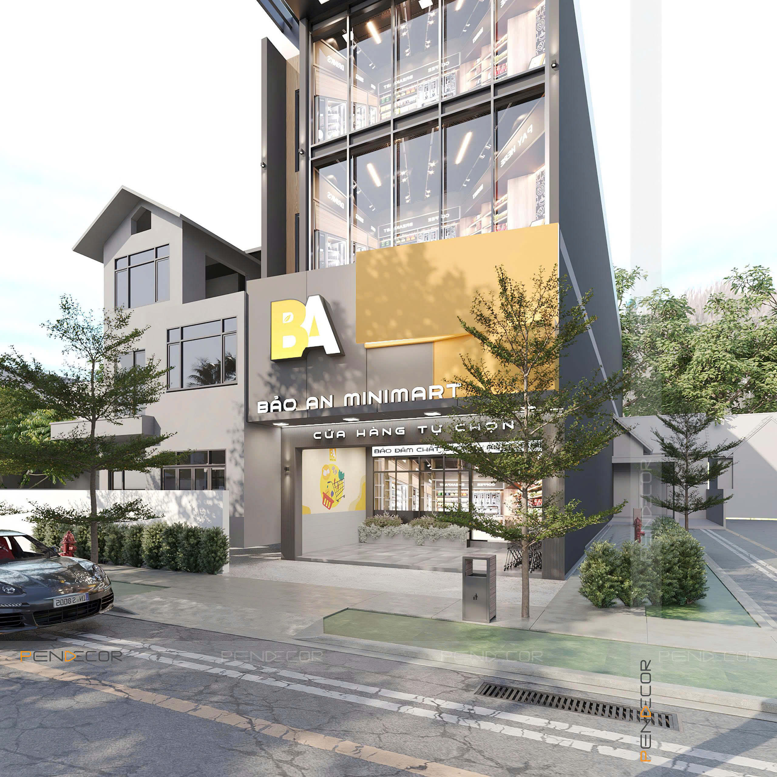 Thiết Kế Siêu Thị Mini Bảo An Mini Mart