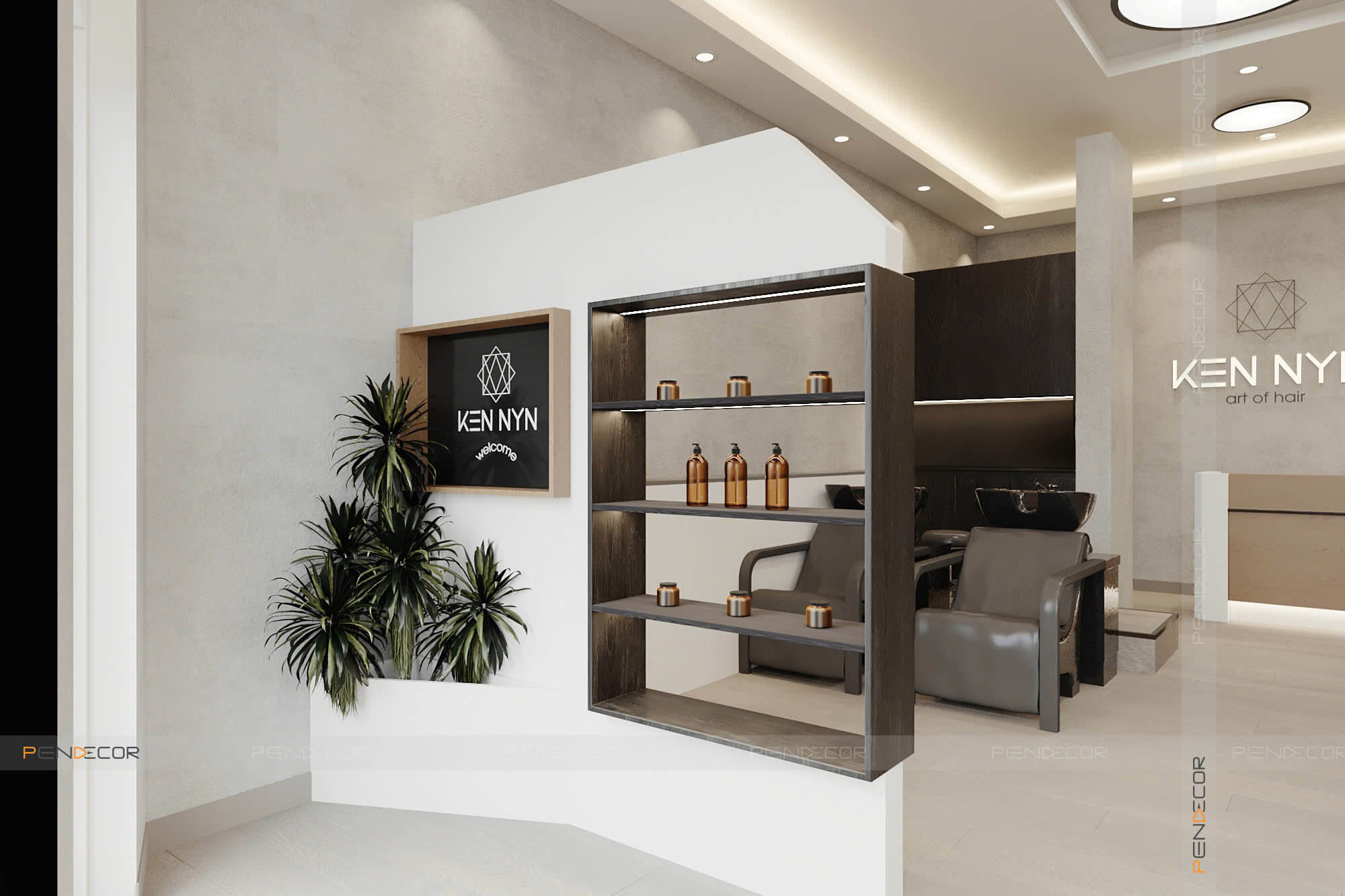 Thiết Kế Salon Tóc Ken Nyn