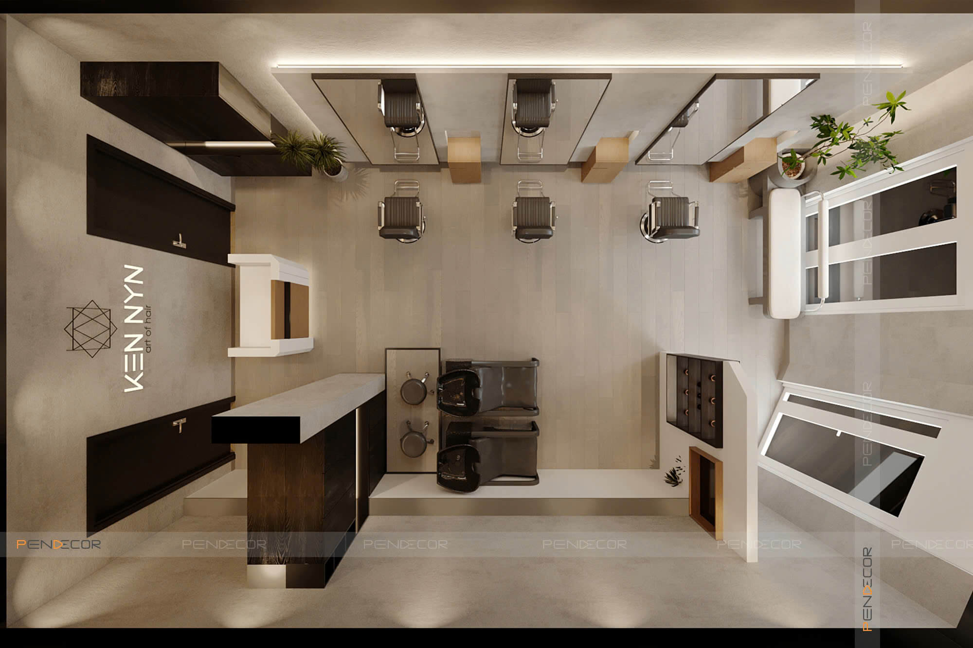 Thiết Kế Salon Tóc Ken Nyn