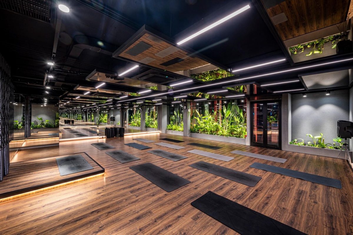 thiết kế phòng tập yoga nhỏ