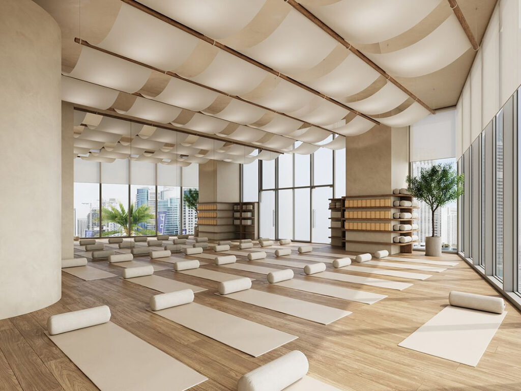 thiết kế phòng yoga