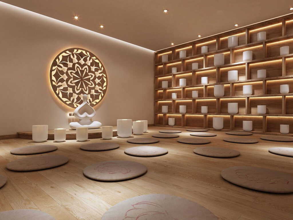 thiết kế phòng yoga đẹp