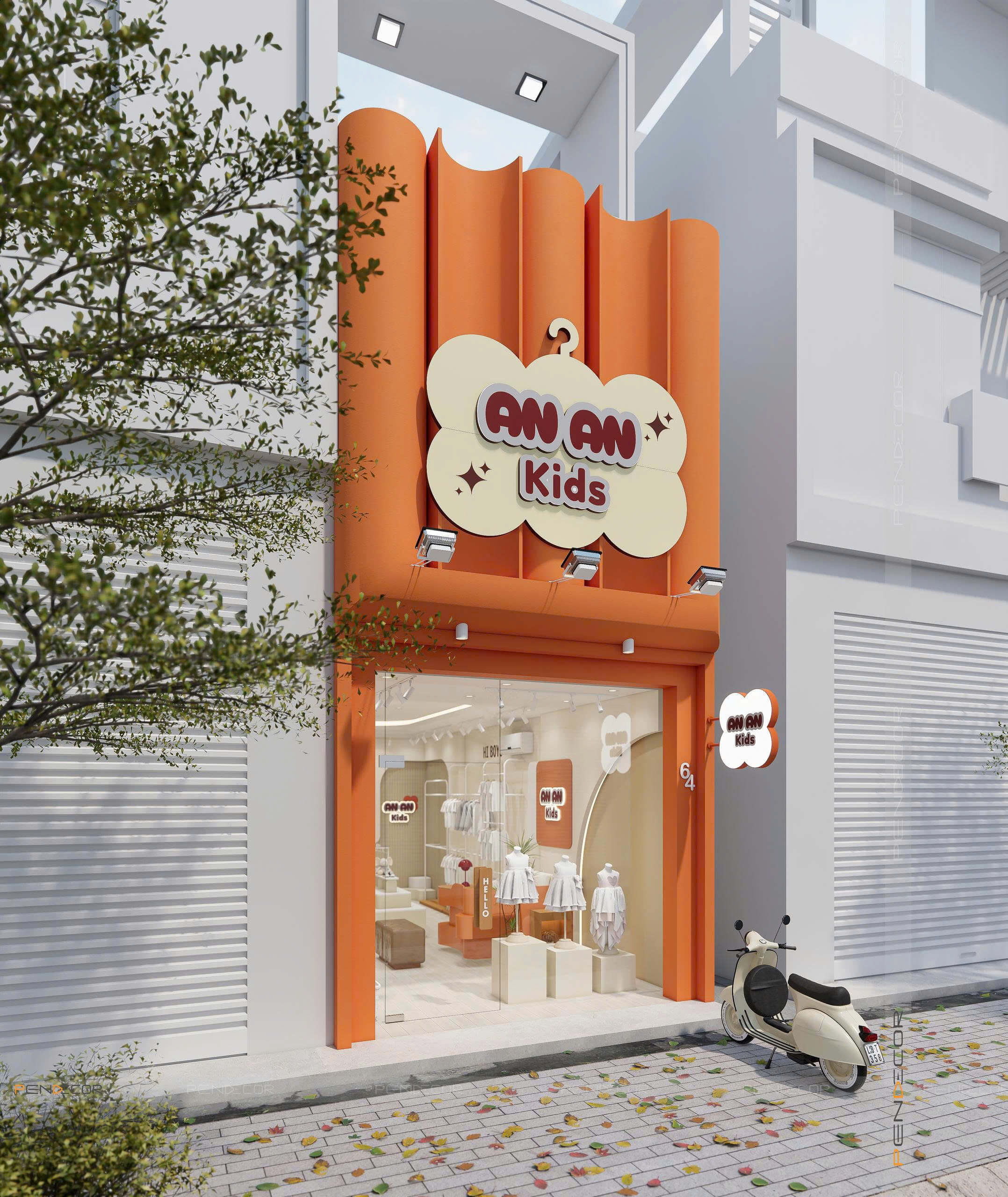 Thiết Kế Shop Quần Áo Trẻ Em Ana Kids