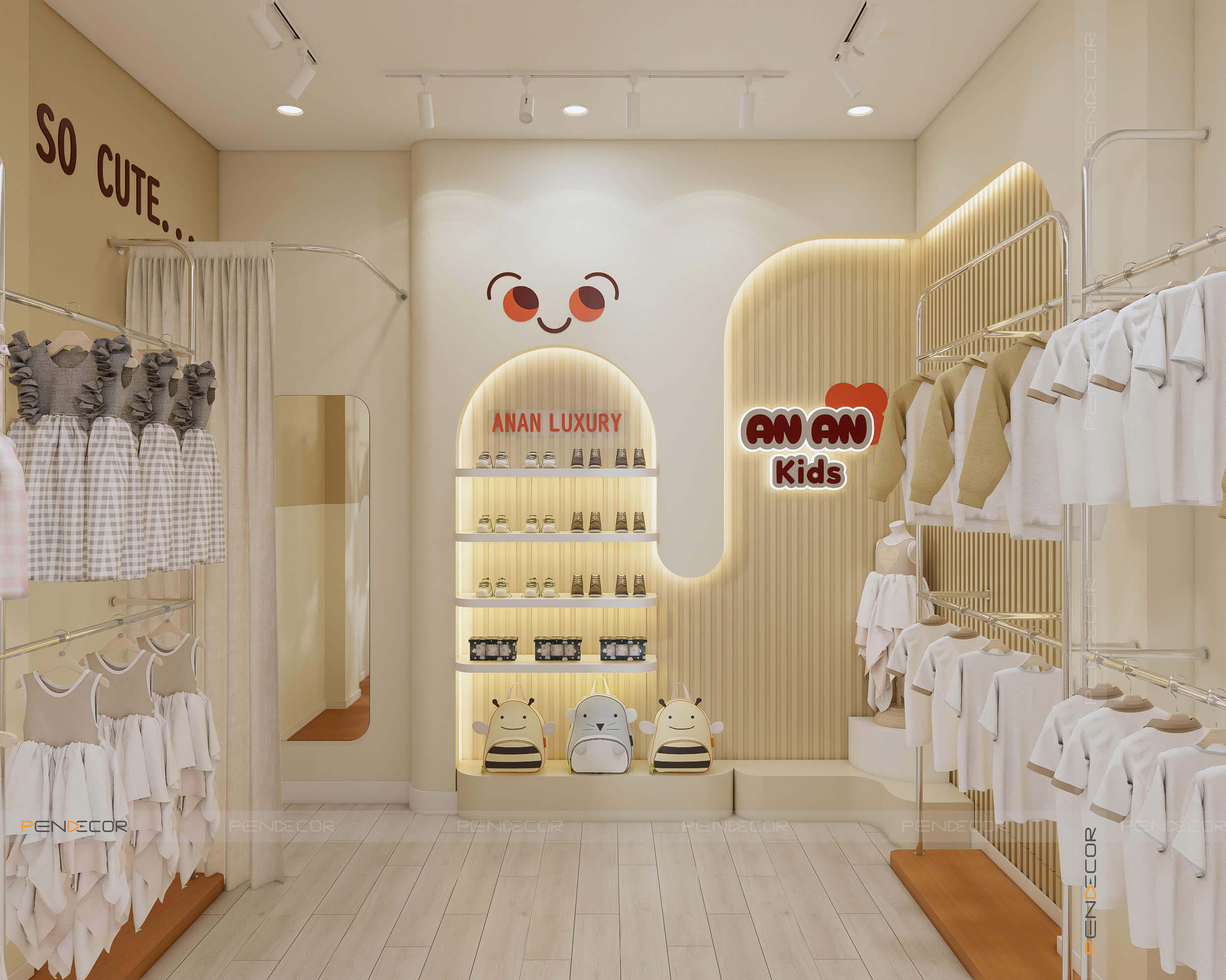 Thiết Kế Shop Quần Áo Trẻ Em Ana Kids