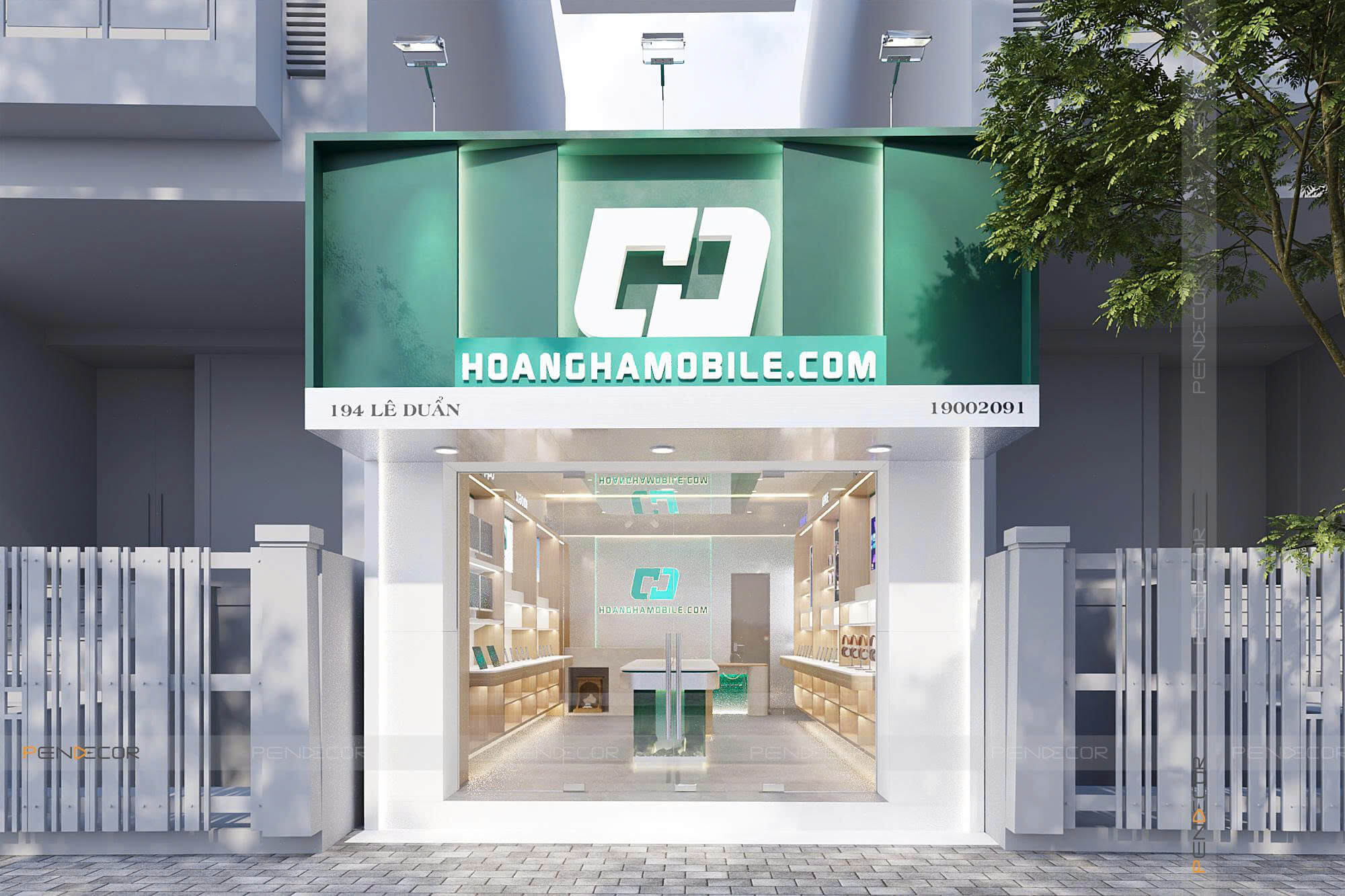 Thiết Kế Shop Điện Thoại Hoàng Hà Mobile (Lê Duẩn)