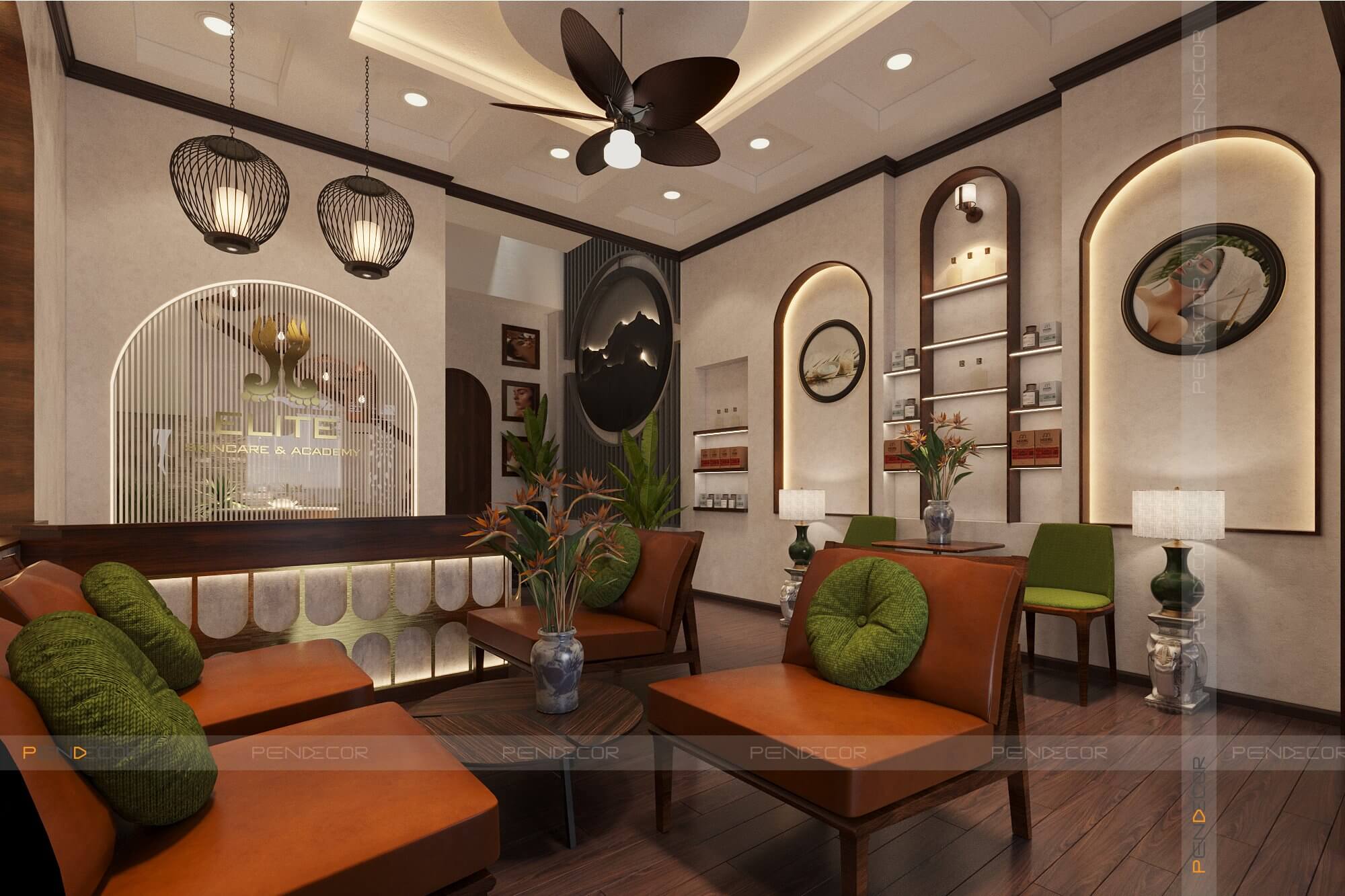 thiết kế spa đông y Pendecor
