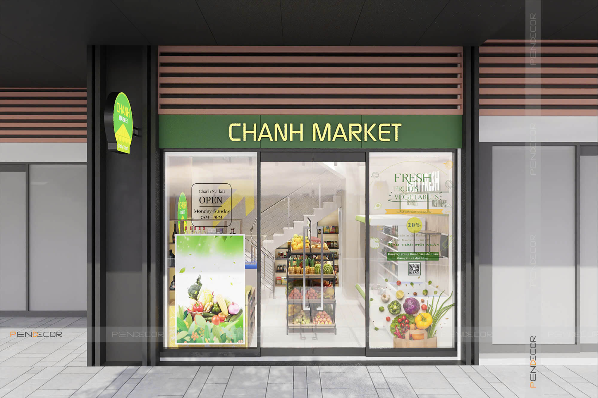 thiết kế store Pendecor