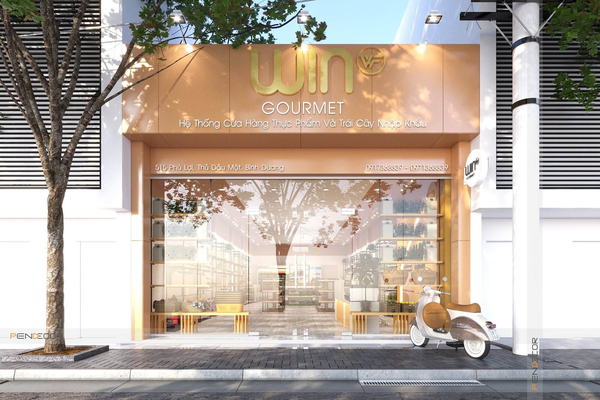 công ty thiết kế cửa hàng Pendecor