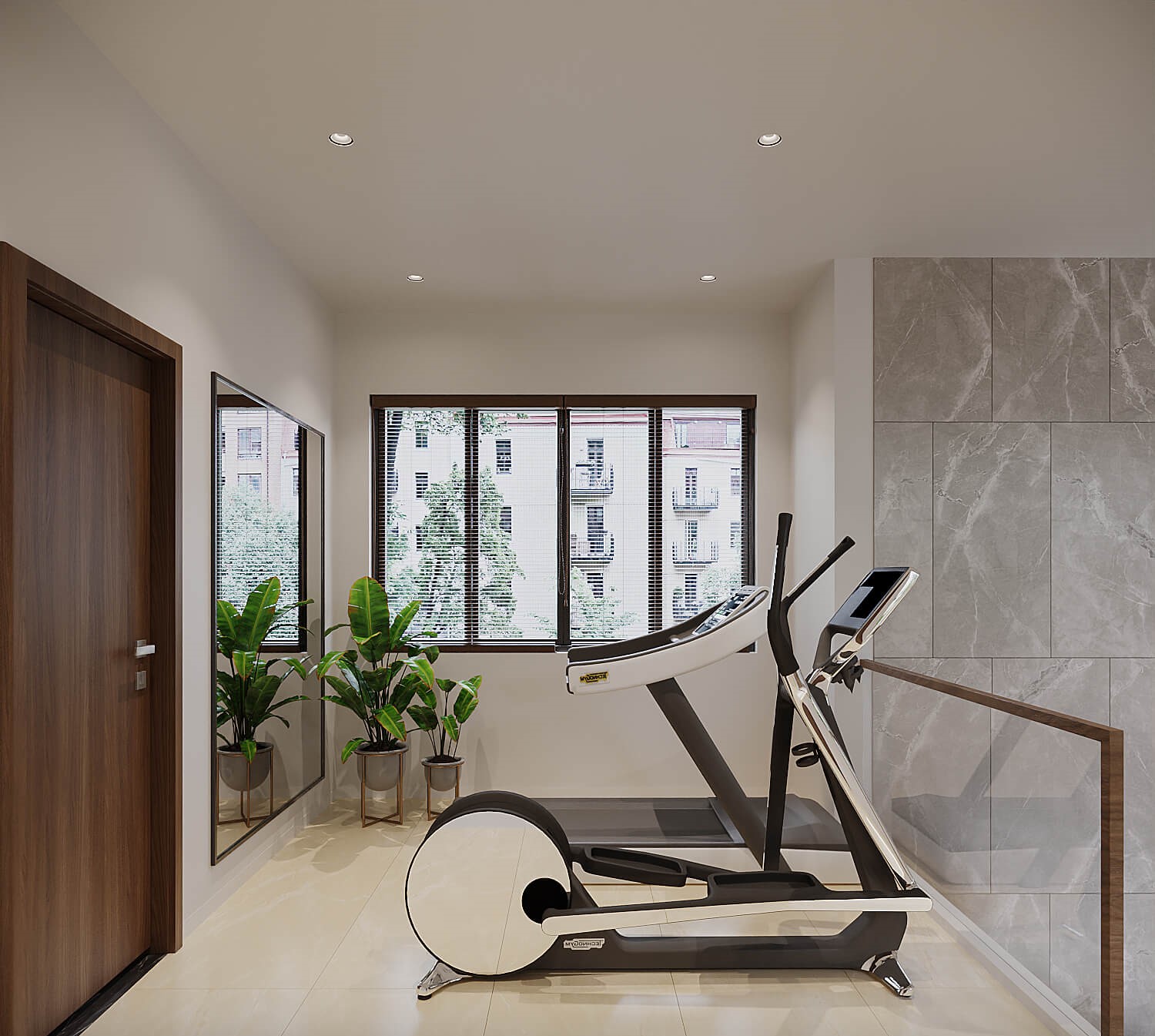 thiet ke phong gym Pendecor