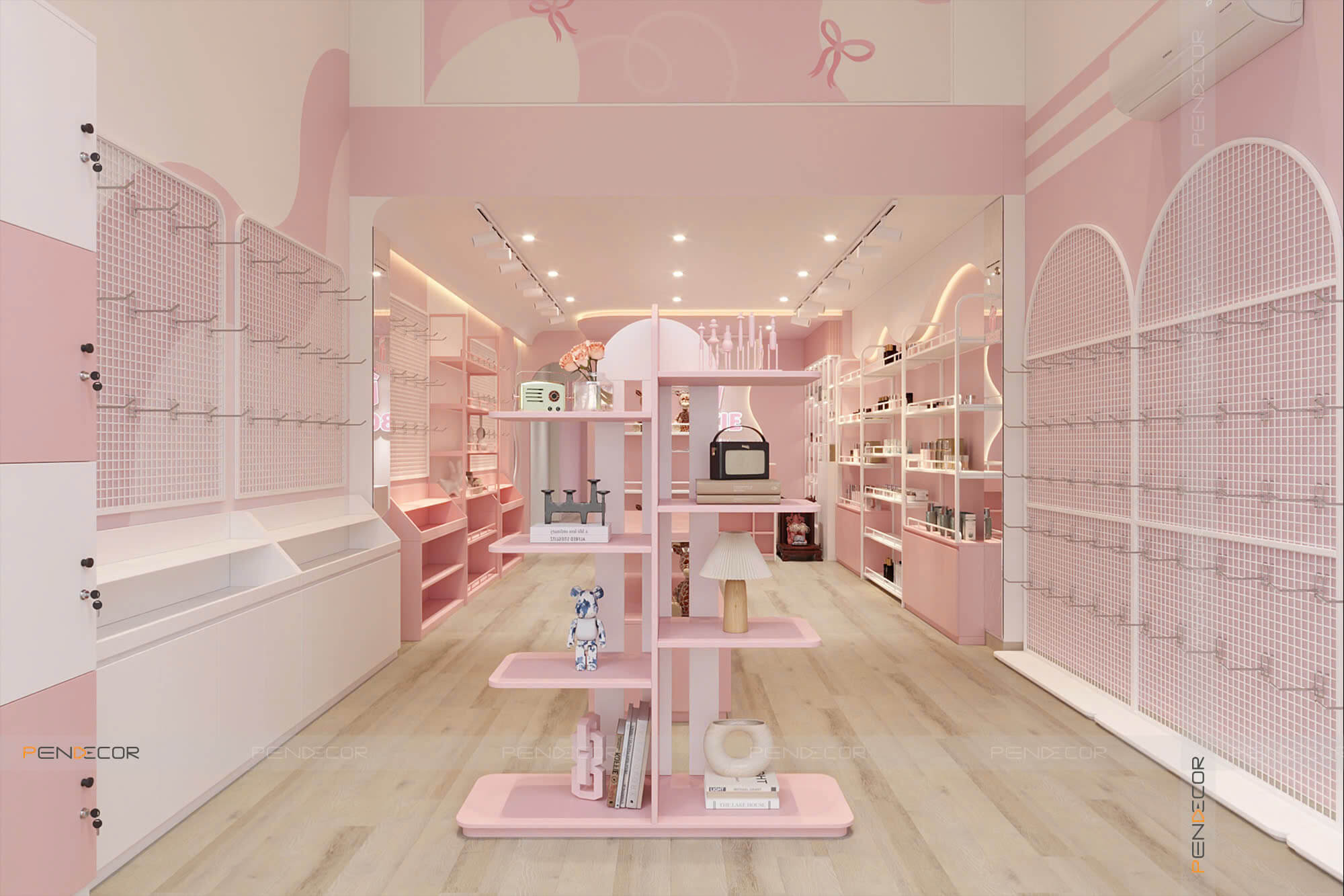 thiết kế shop túi xách Pendecor