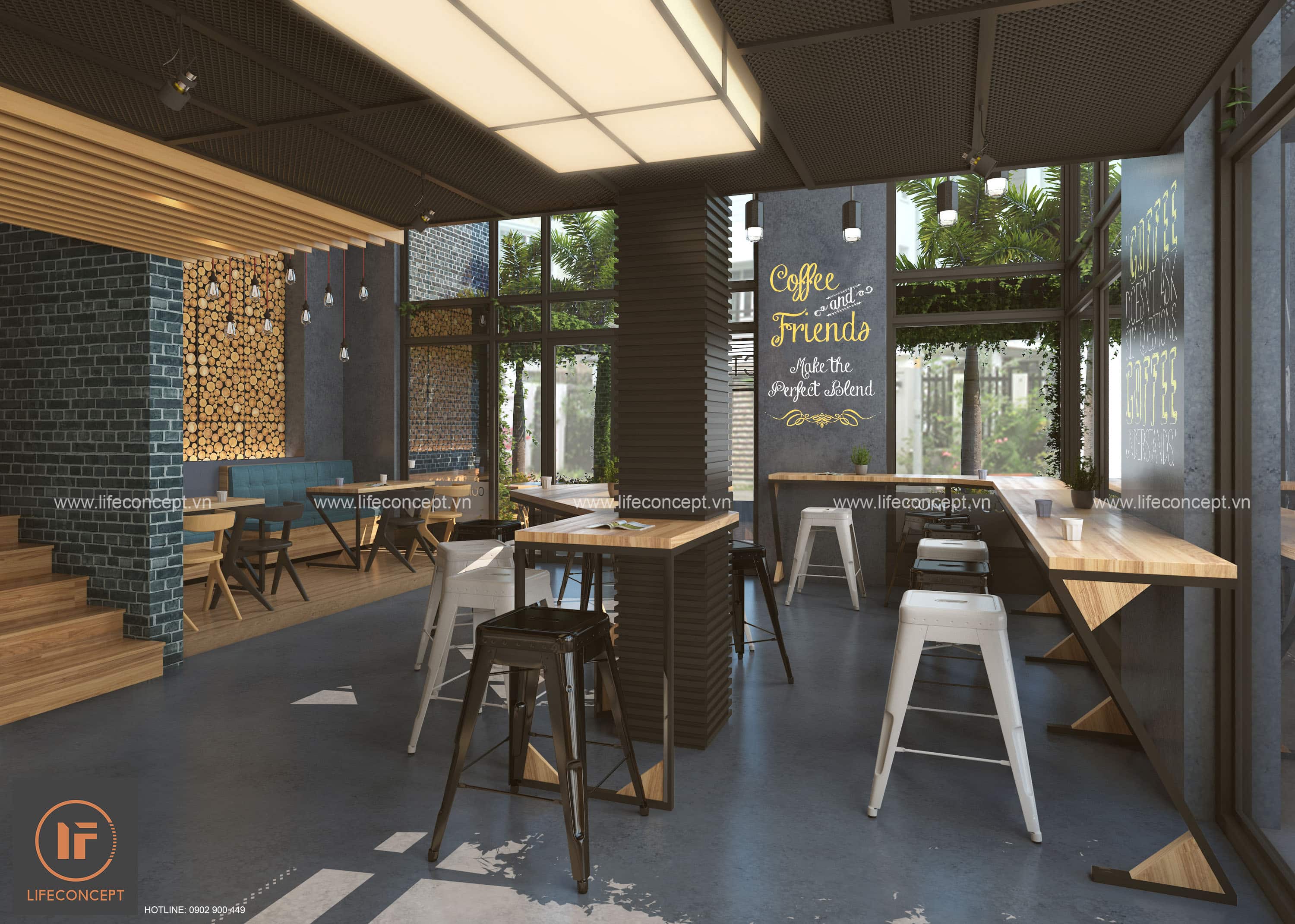giá thiết kế shop Pendecor