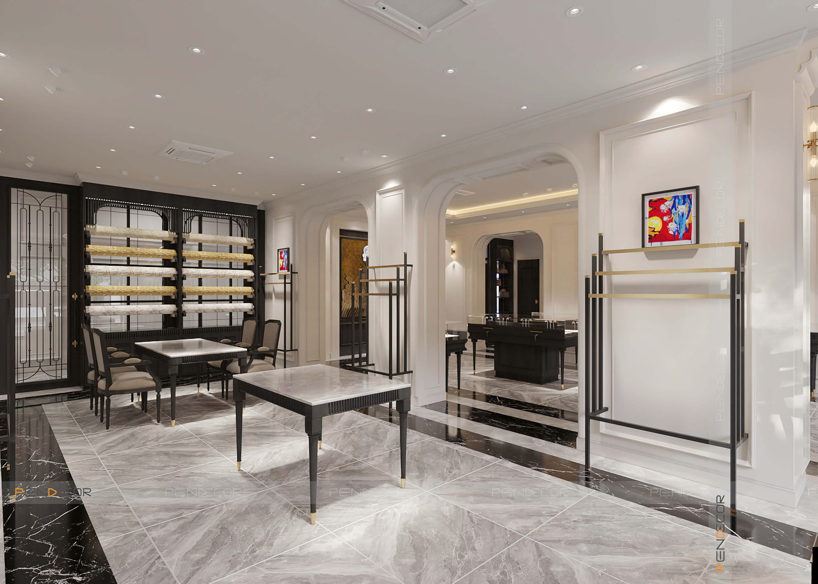 Thiết Kế Showroom Daisu Silk (Miền Trung)