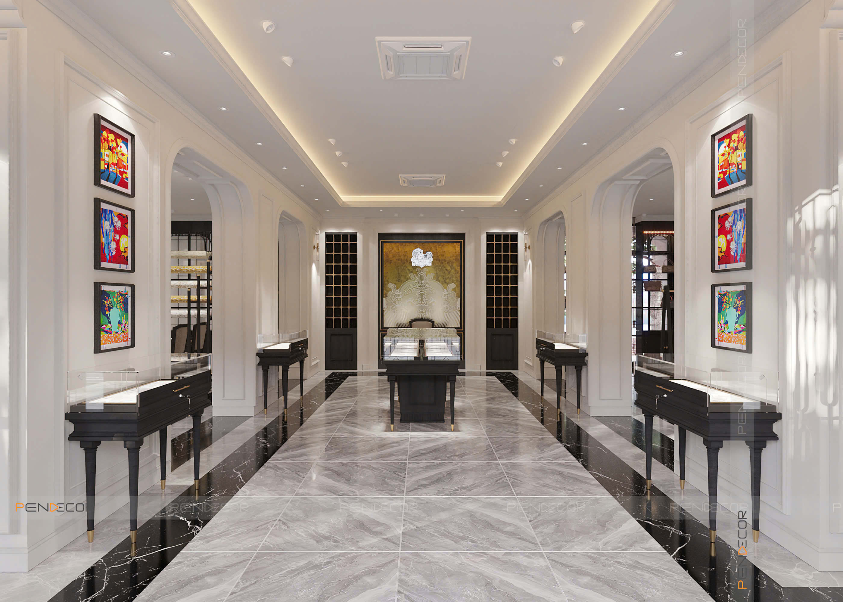 Thiết Kế Showroom Daisu Silk (Miền Trung)