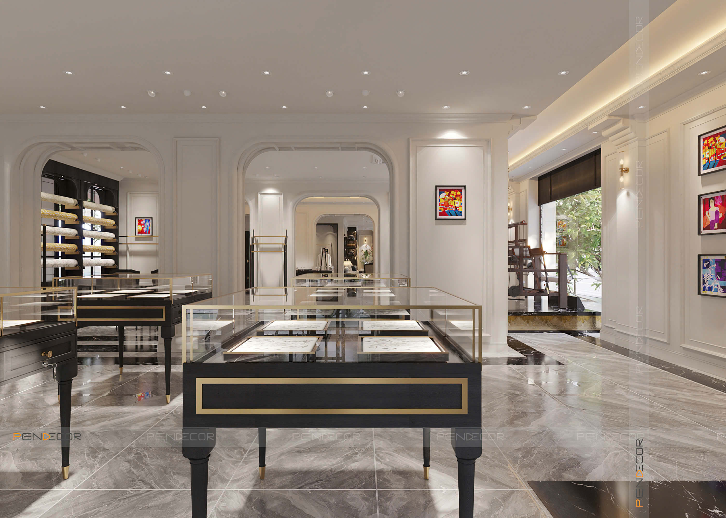 Thiết Kế Showroom Daisu Silk (Miền Trung)