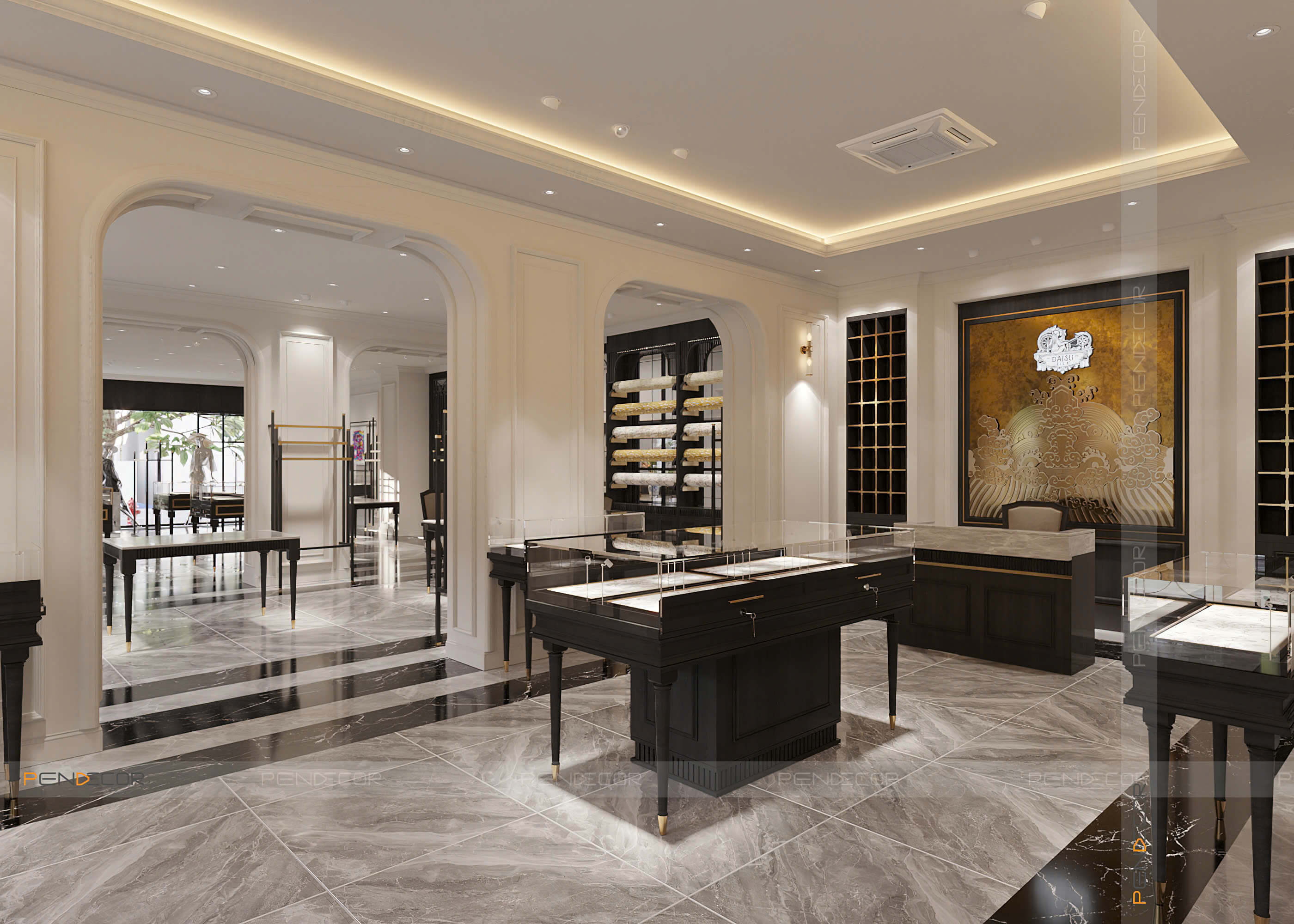 Thiết Kế Showroom Daisu Silk (Miền Trung)