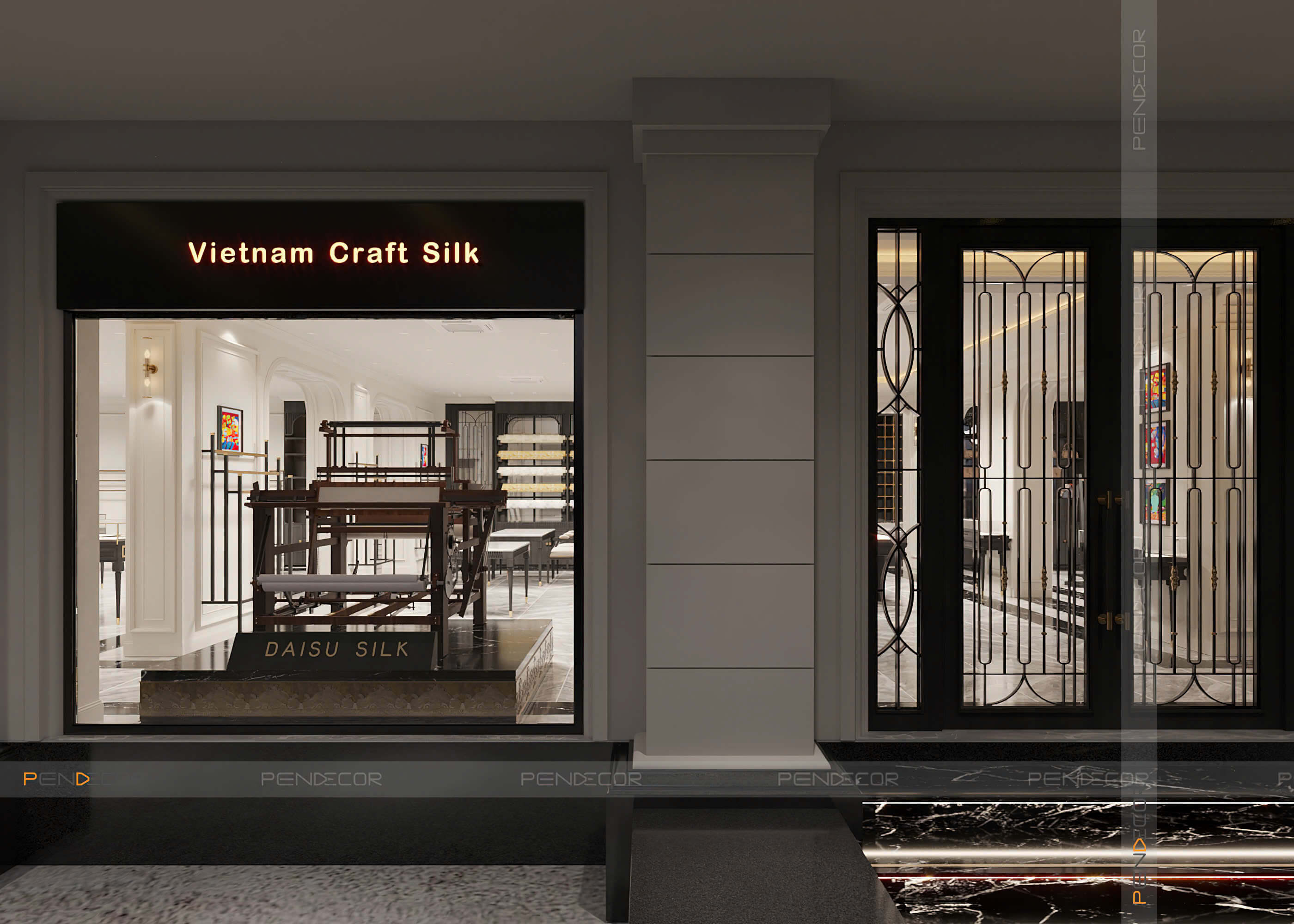 Thiết Kế Showroom Daisu Silk (Miền Trung)