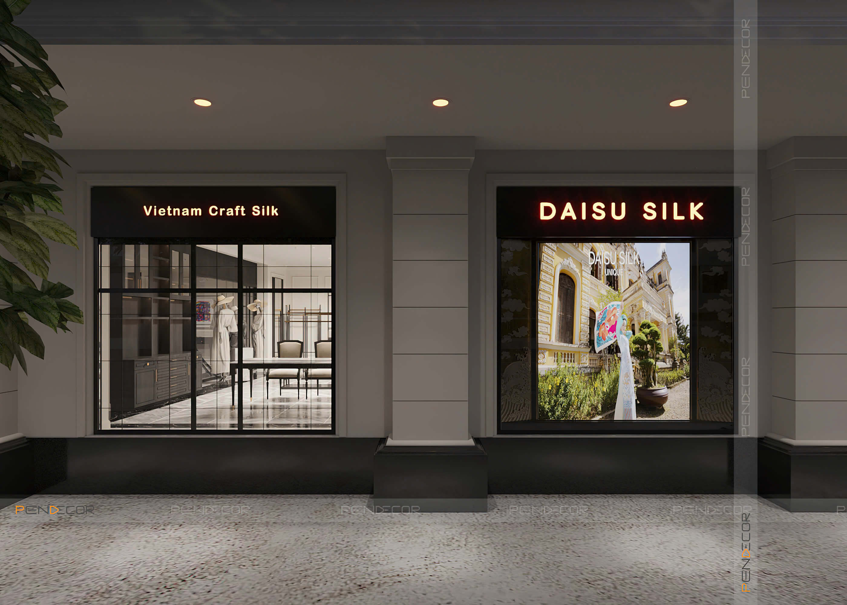 Thiết Kế Showroom Daisu Silk (Miền Trung)