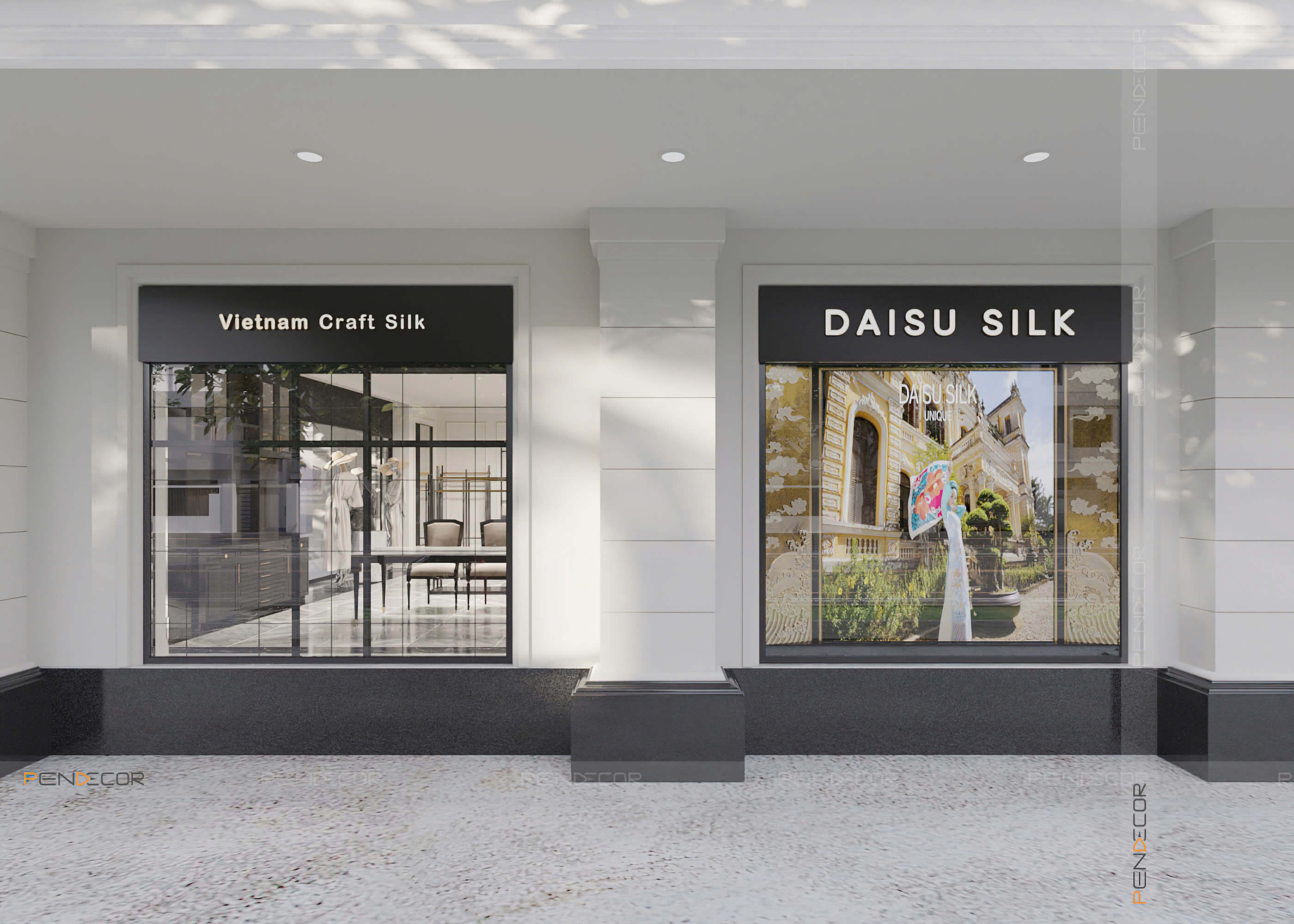 Thiết Kế Showroom Daisu Silk (Miền Trung)