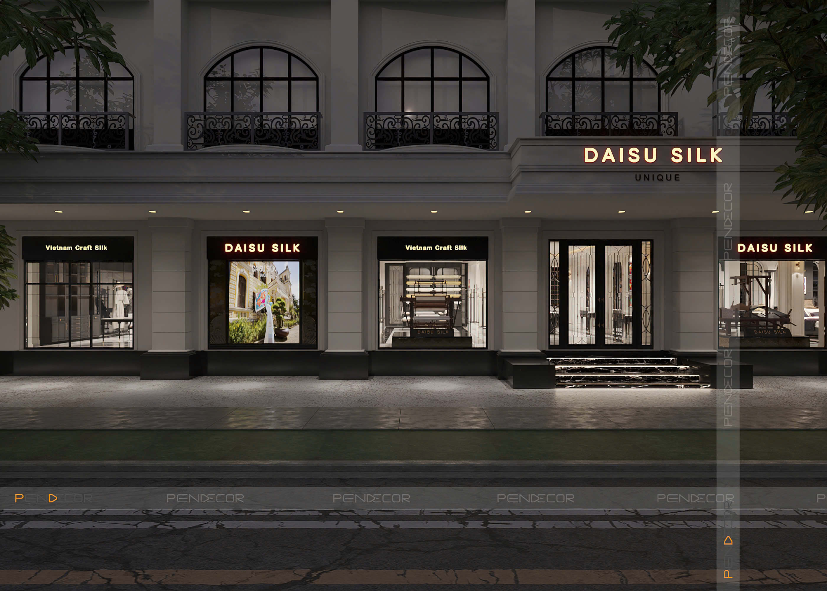 Thiết Kế Showroom Daisu Silk (Miền Trung)