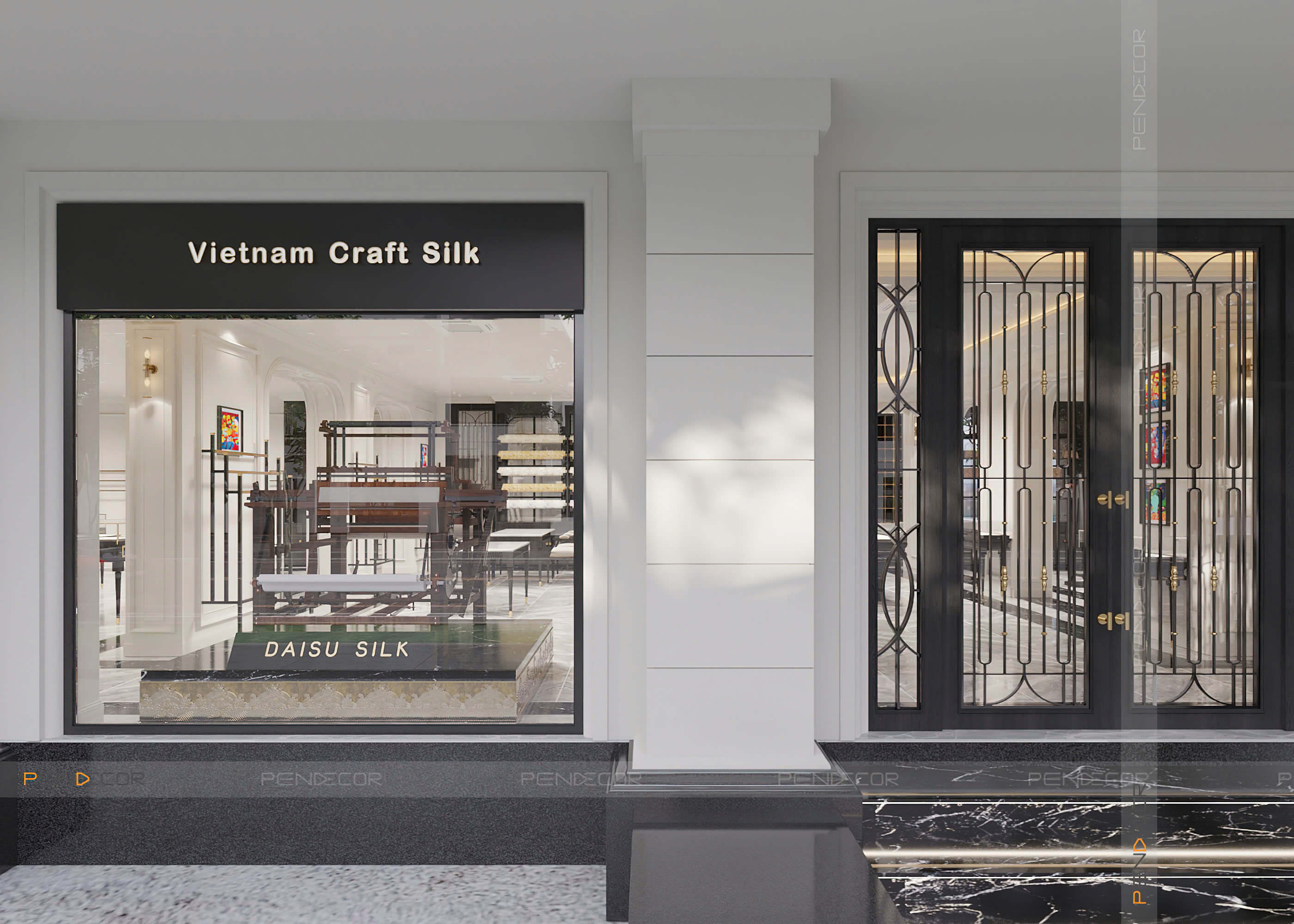 Thiết Kế Showroom Daisu Silk (Miền Trung)