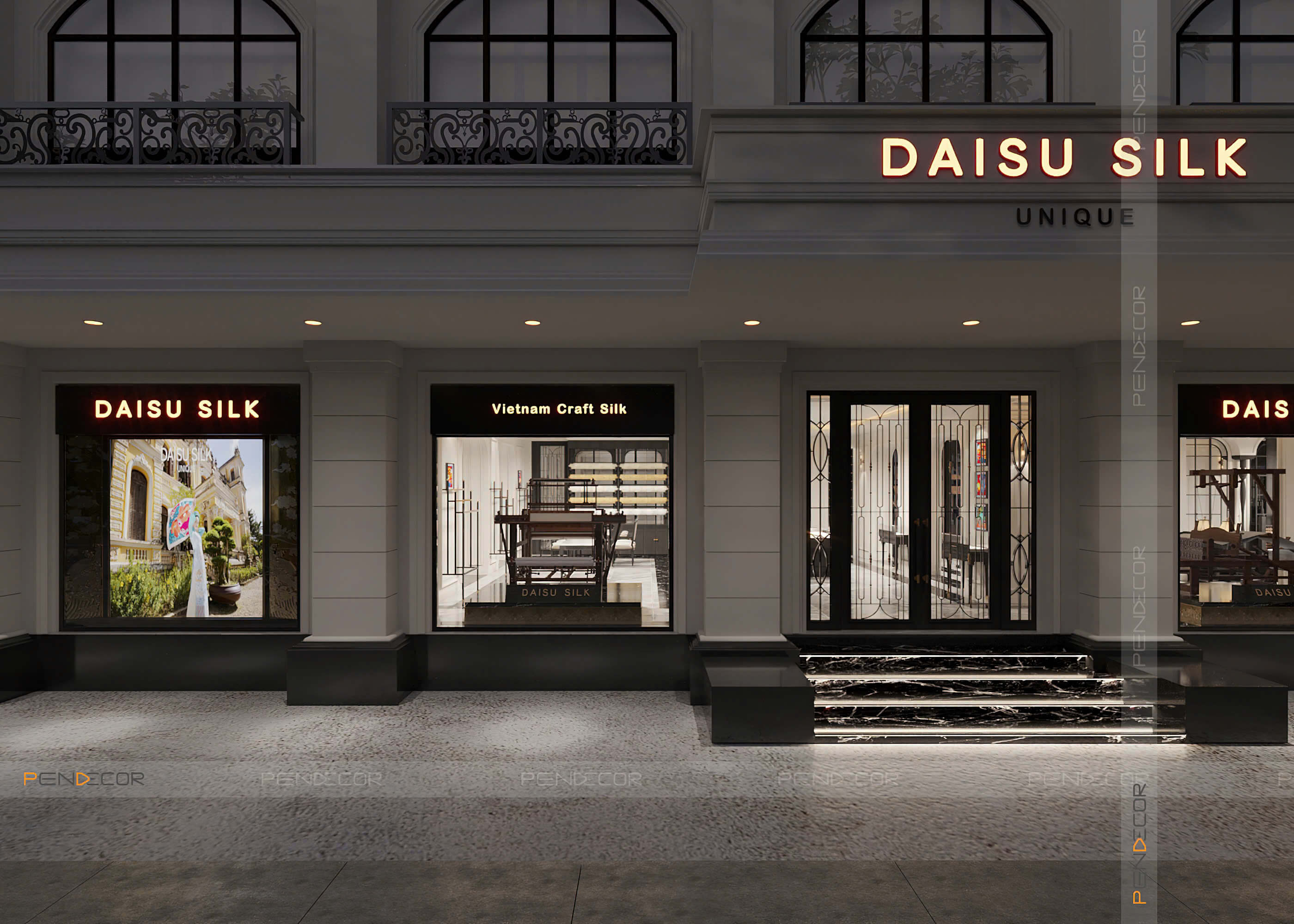 Thiết Kế Showroom Daisu Silk (Miền Trung)