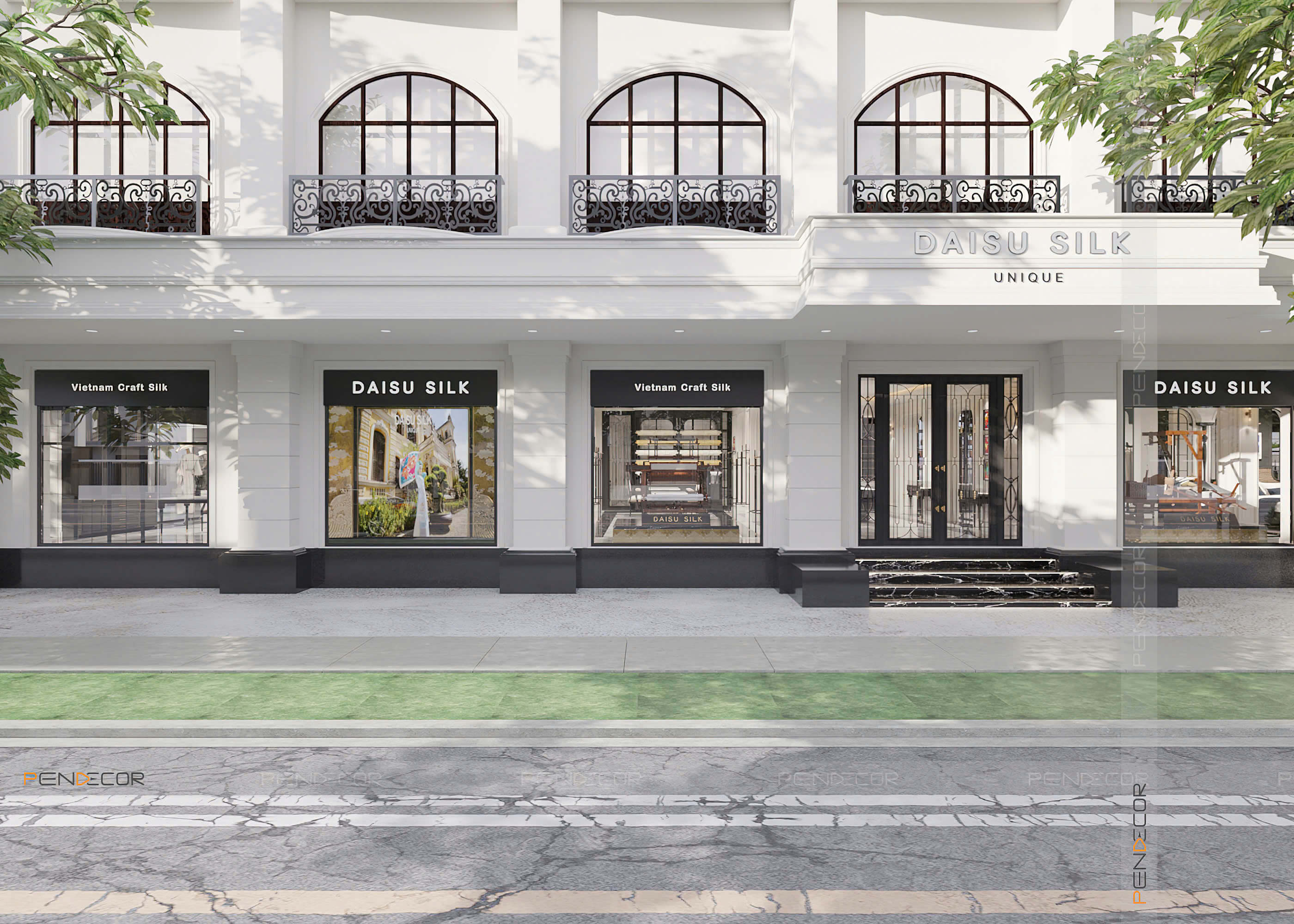 Thiết Kế Showroom Daisu Silk (Miền Trung)