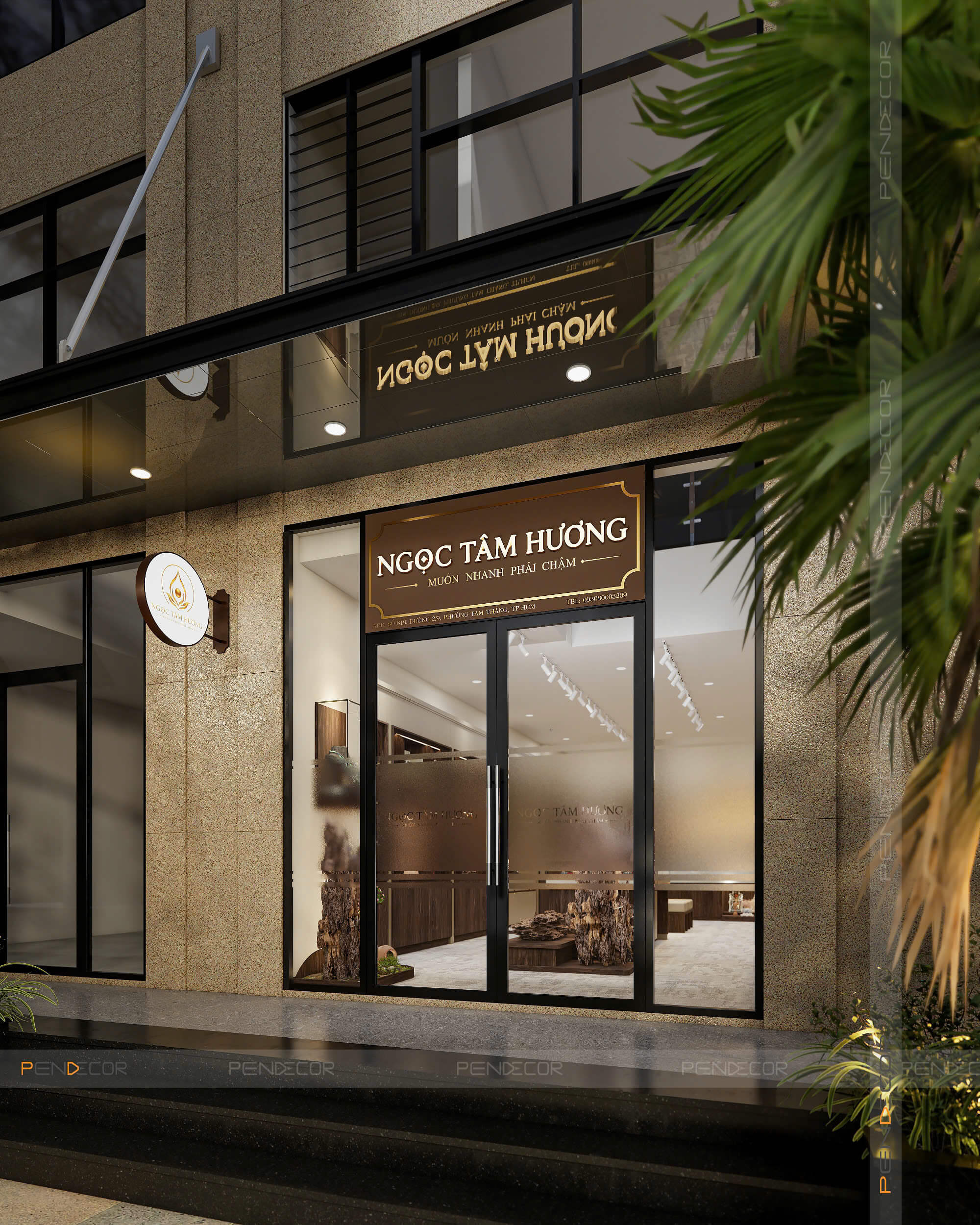 Thiết Kế Shop Trầm Hương Ngọc Tâm Hương