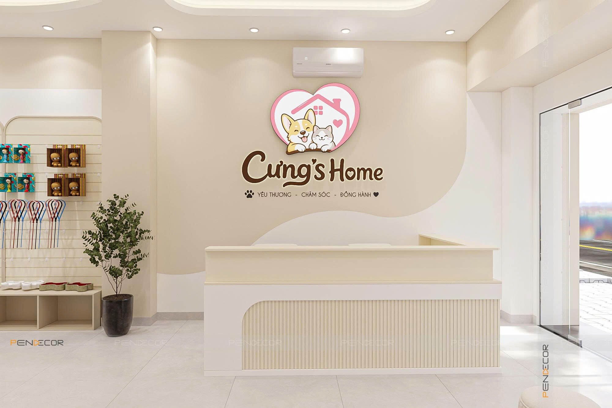 Thiết Kế Pet Shop Cưng's Home