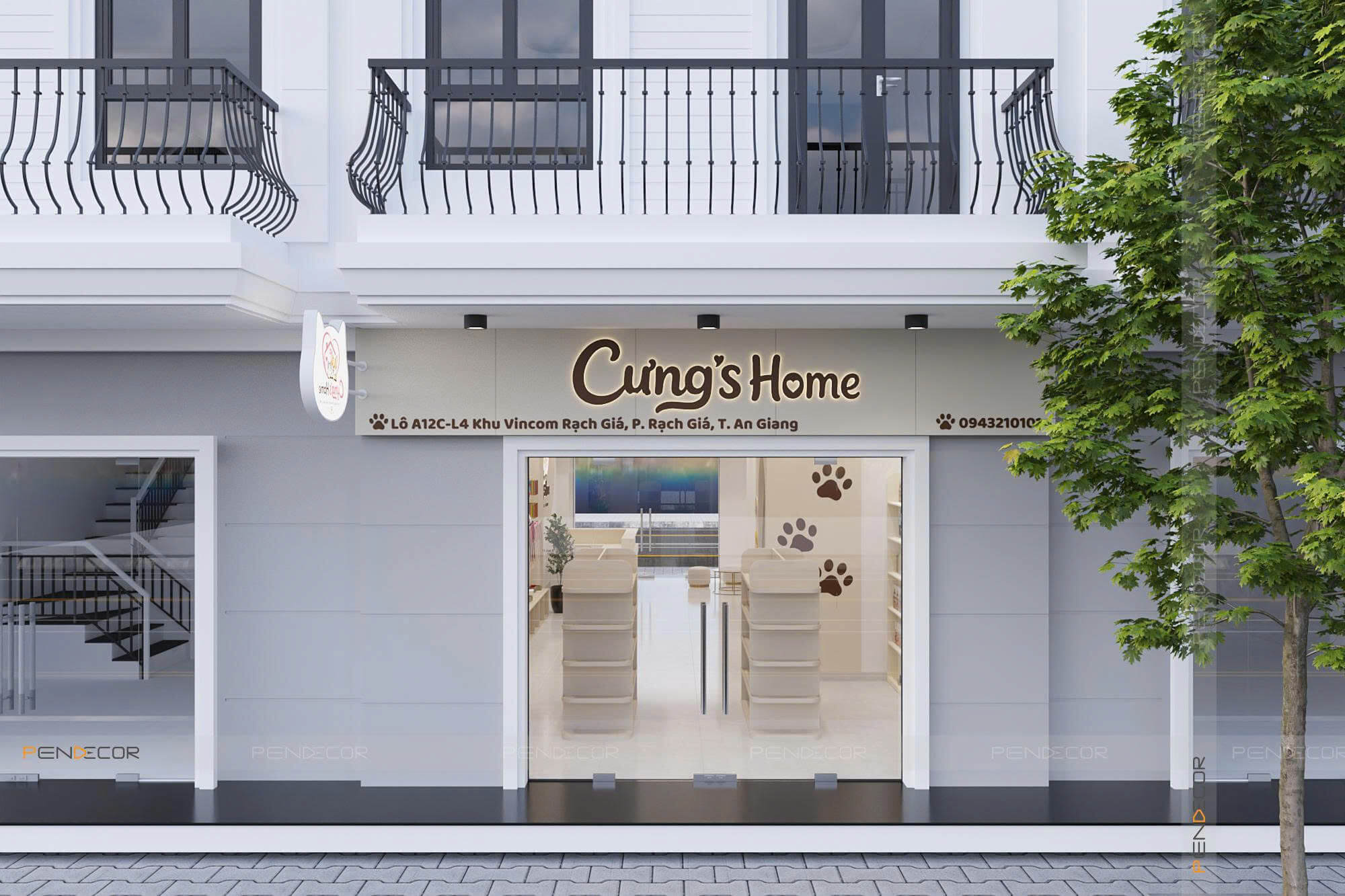 Thiết Kế Pet Shop Cưng's Home