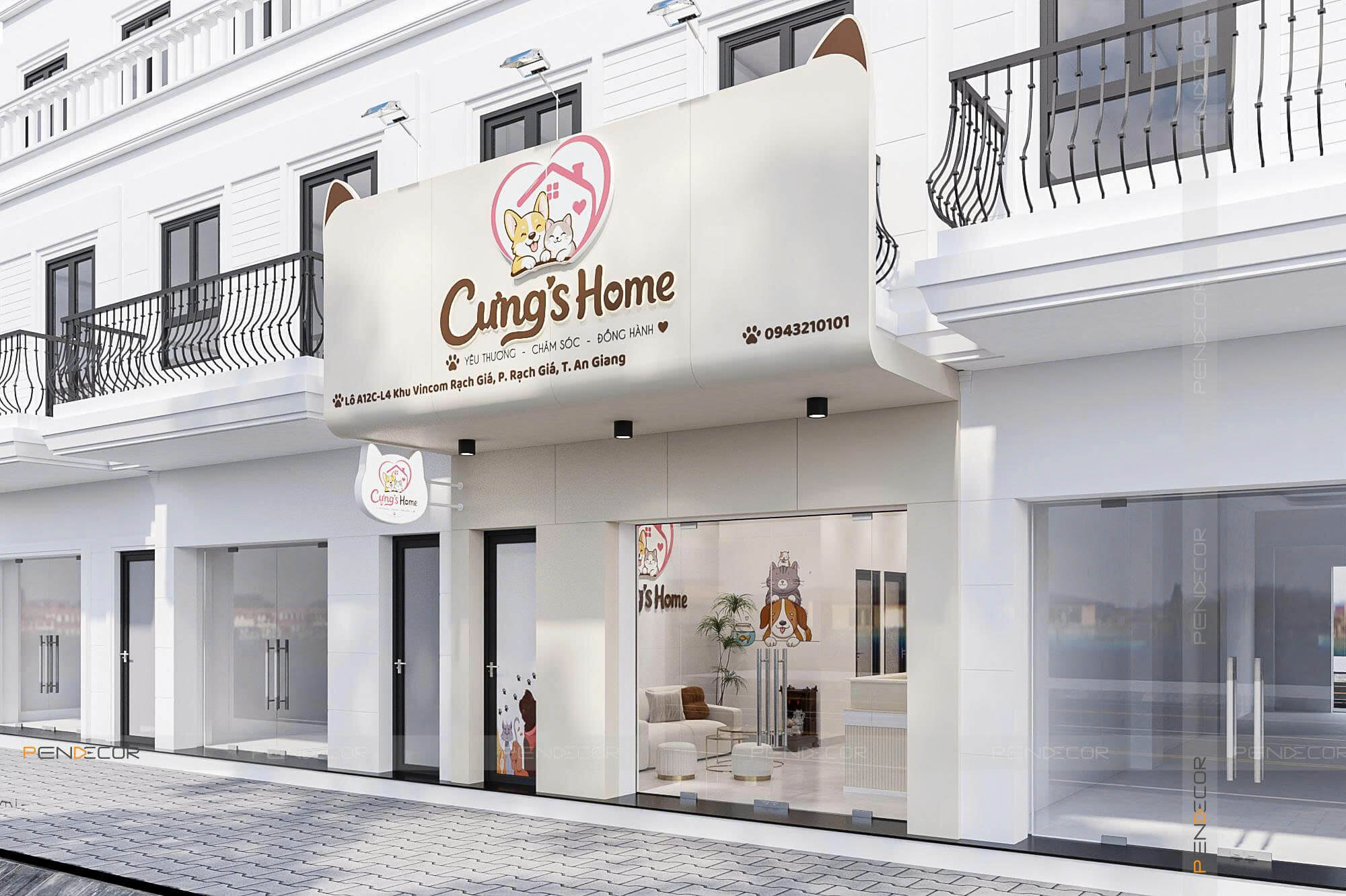 Thiết Kế Pet Shop Cưng's Home